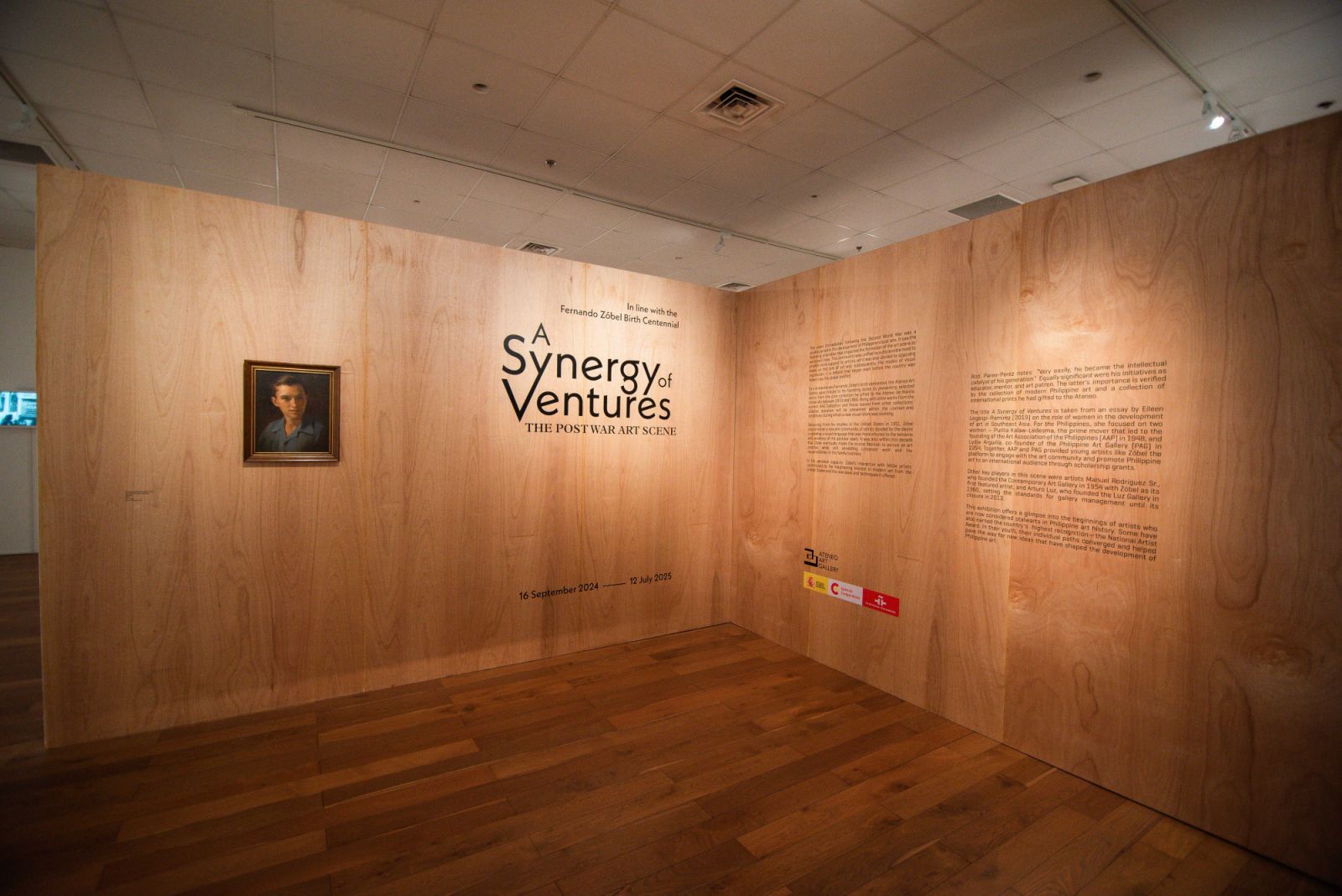 The entrance of 'A Synergy of Ventures: The Postwar Art Scene' (Photo: Clefvan Pornela)