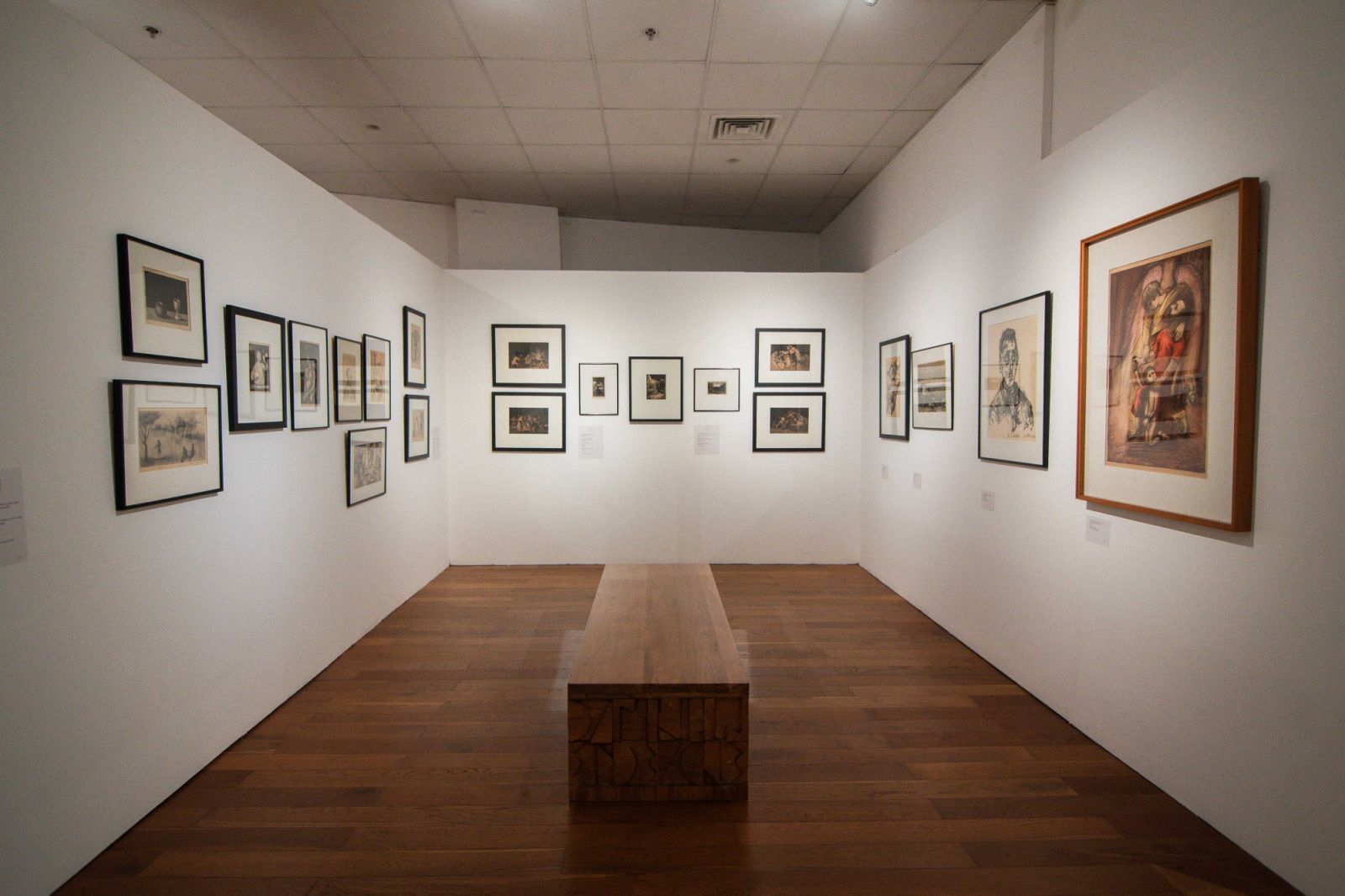 Installation shot of "A Synergy of Ventures: The Postwar Art Scene," featuring Fernando Zóbel's work on-view until 12 July 2024 at the Ateneo Art Gallery. (Photo: Clefvan Pornela)