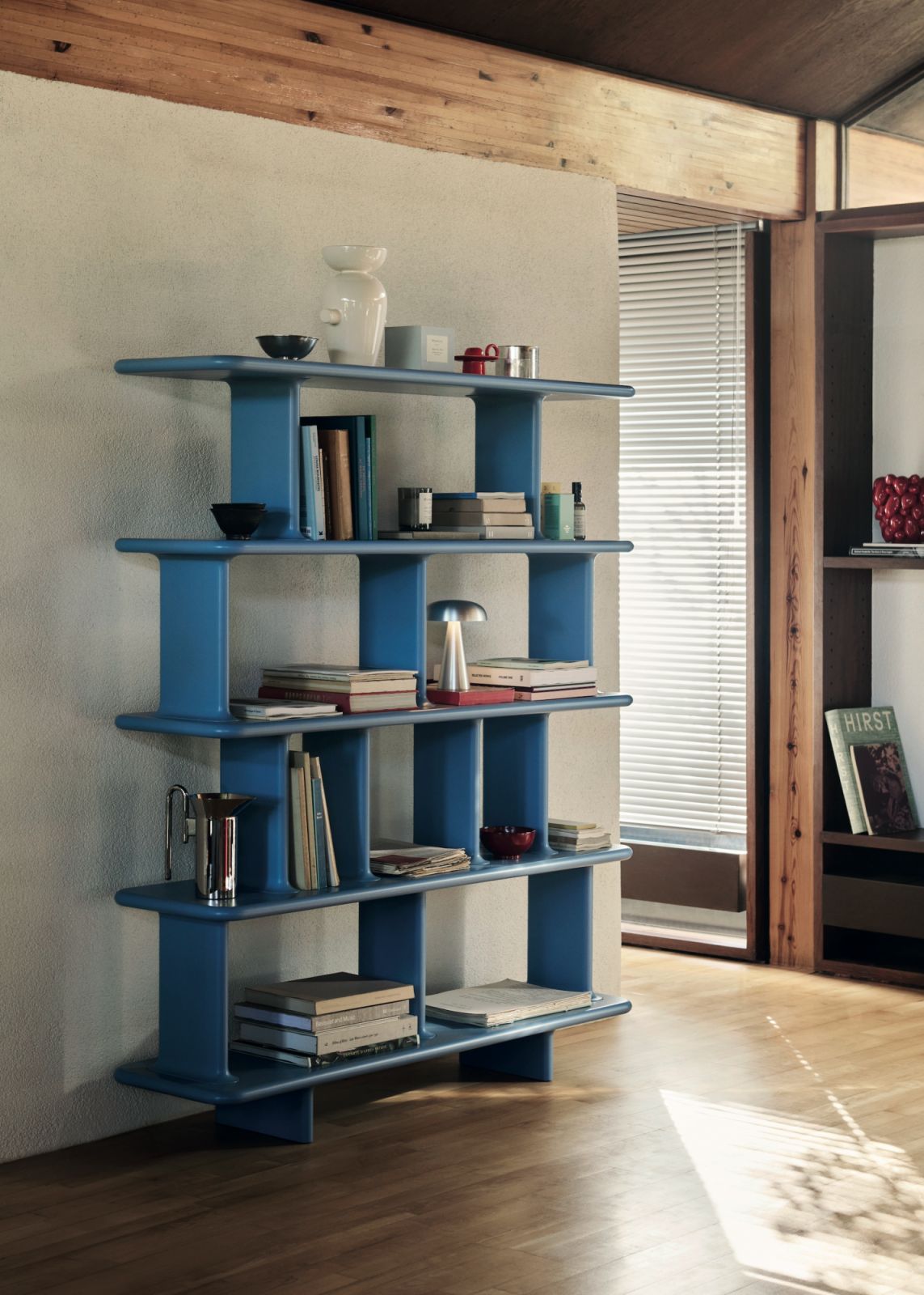 Jaime Hayon’s Archivo shelving system for &Tradition has softly rounded corners