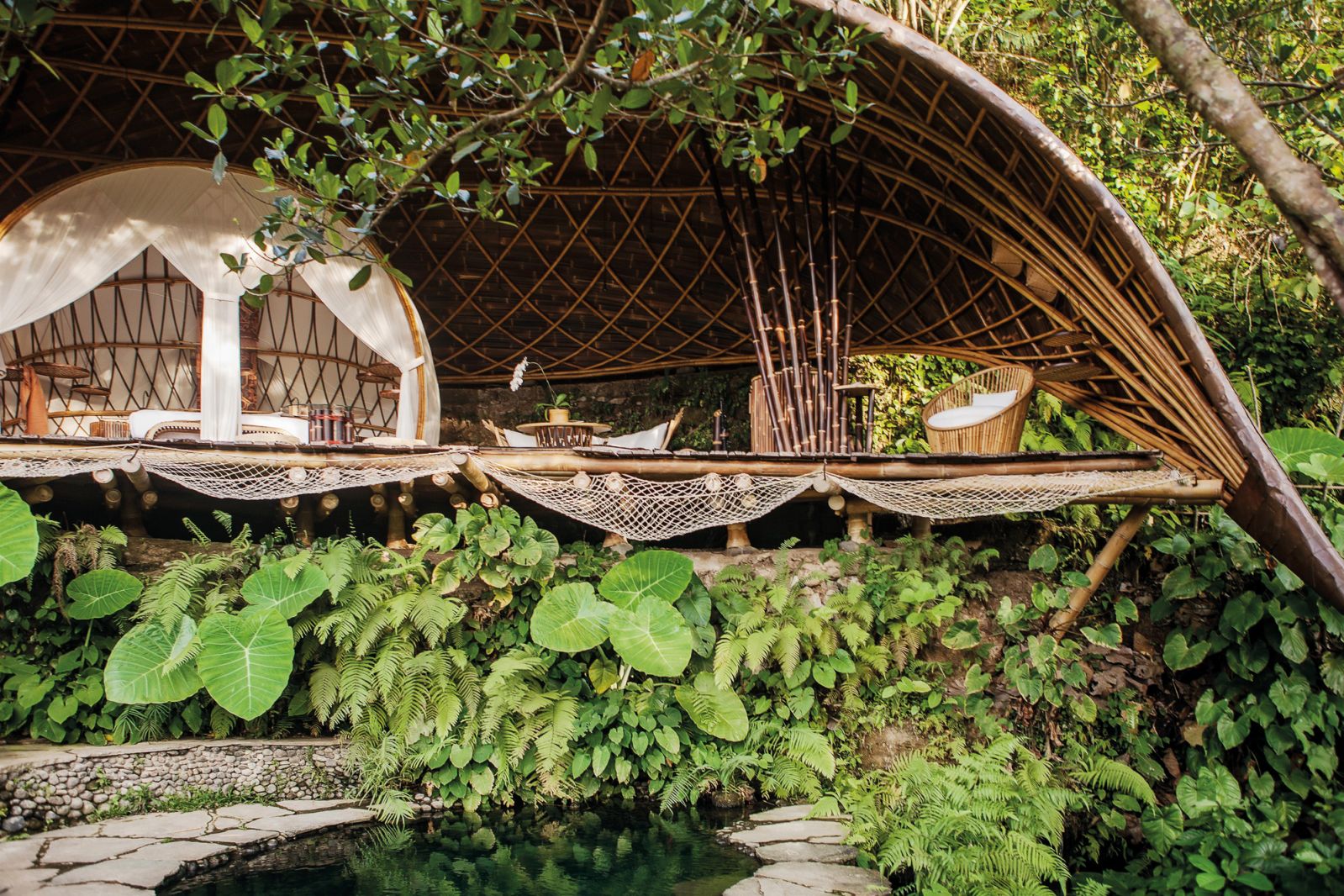 The Moon House at Bambu Indah, an eco-friendly boutique hotel in Ubud constructed by Ibuku (Photo: Alina Vlasova)