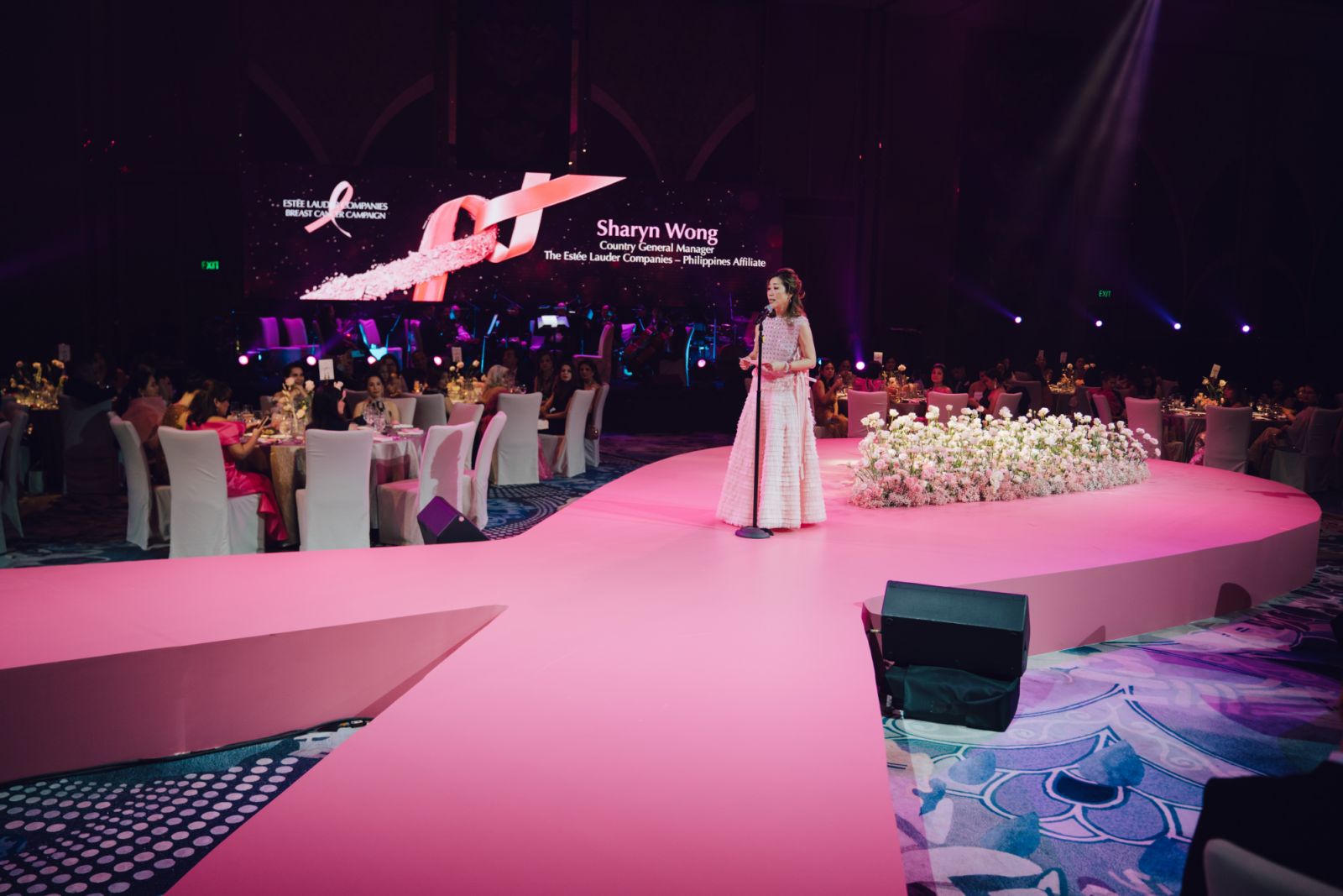 Sharyn Wong during her speech