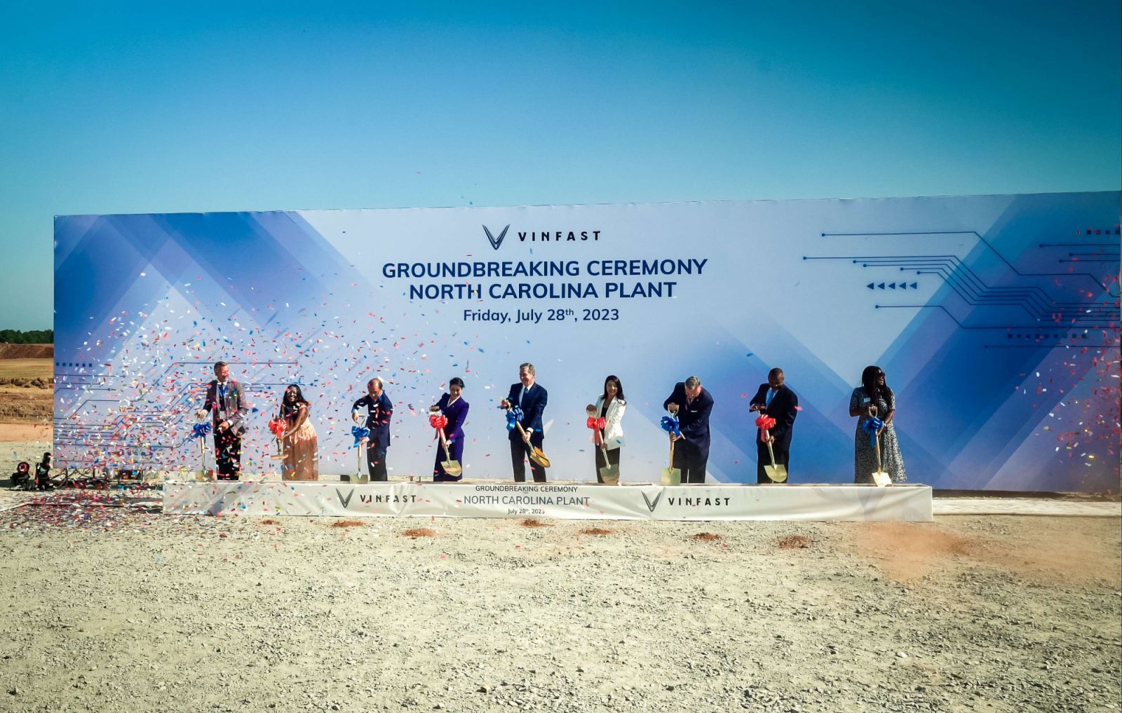 Groundbreaking of the North Carolina plant