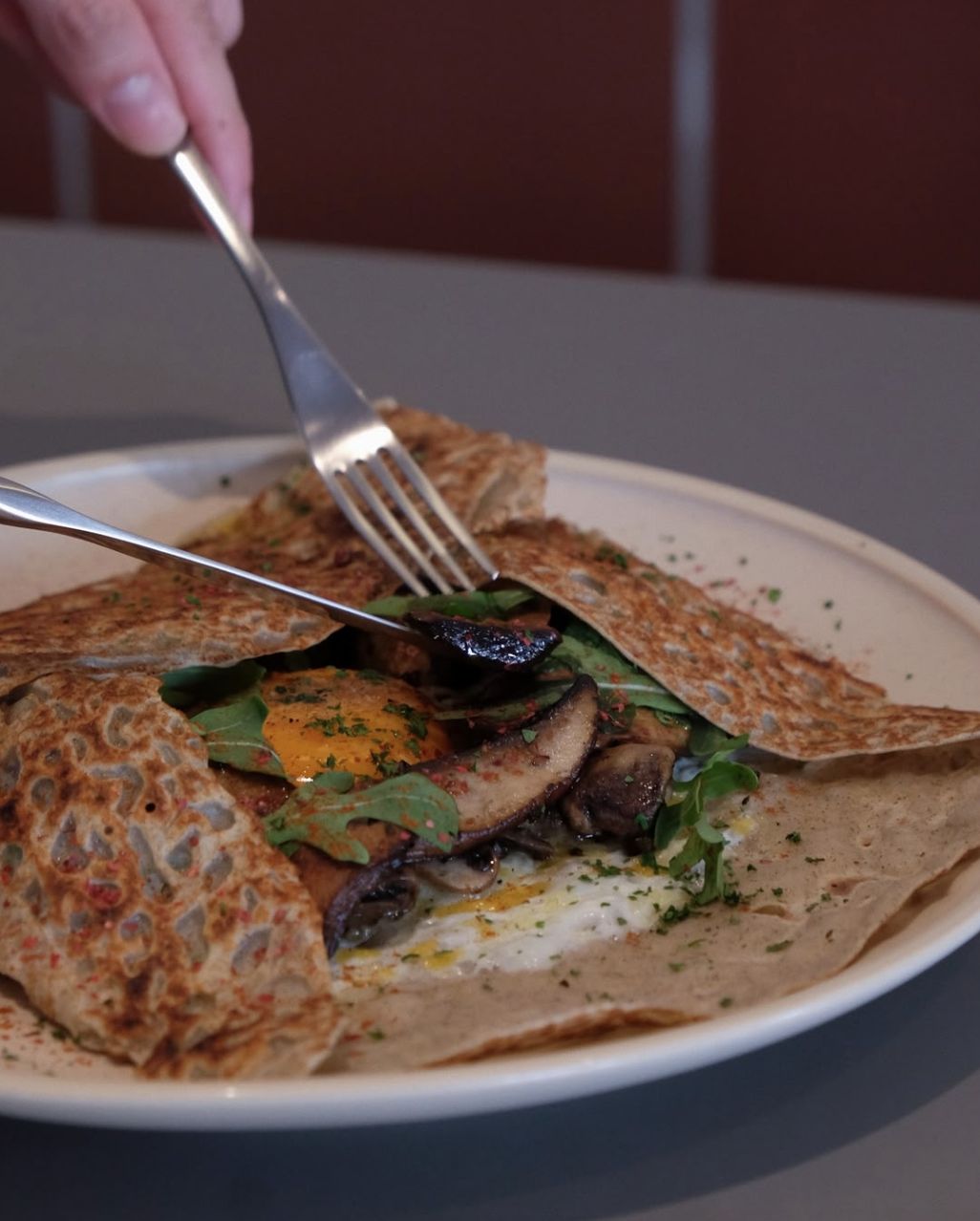 Gather at Raffles Hotel serves up hearty crepes for a fulfilling morning (Photo: Instagram / gathershop.co)