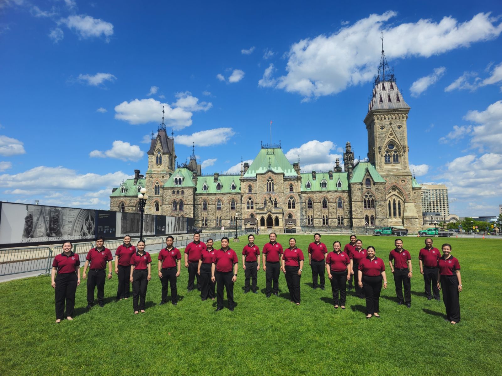 Opposite: The Philippine Madrigal Singers in Ottawa during its Canada Tour 2024 (Photo: Joaquin Puyat)