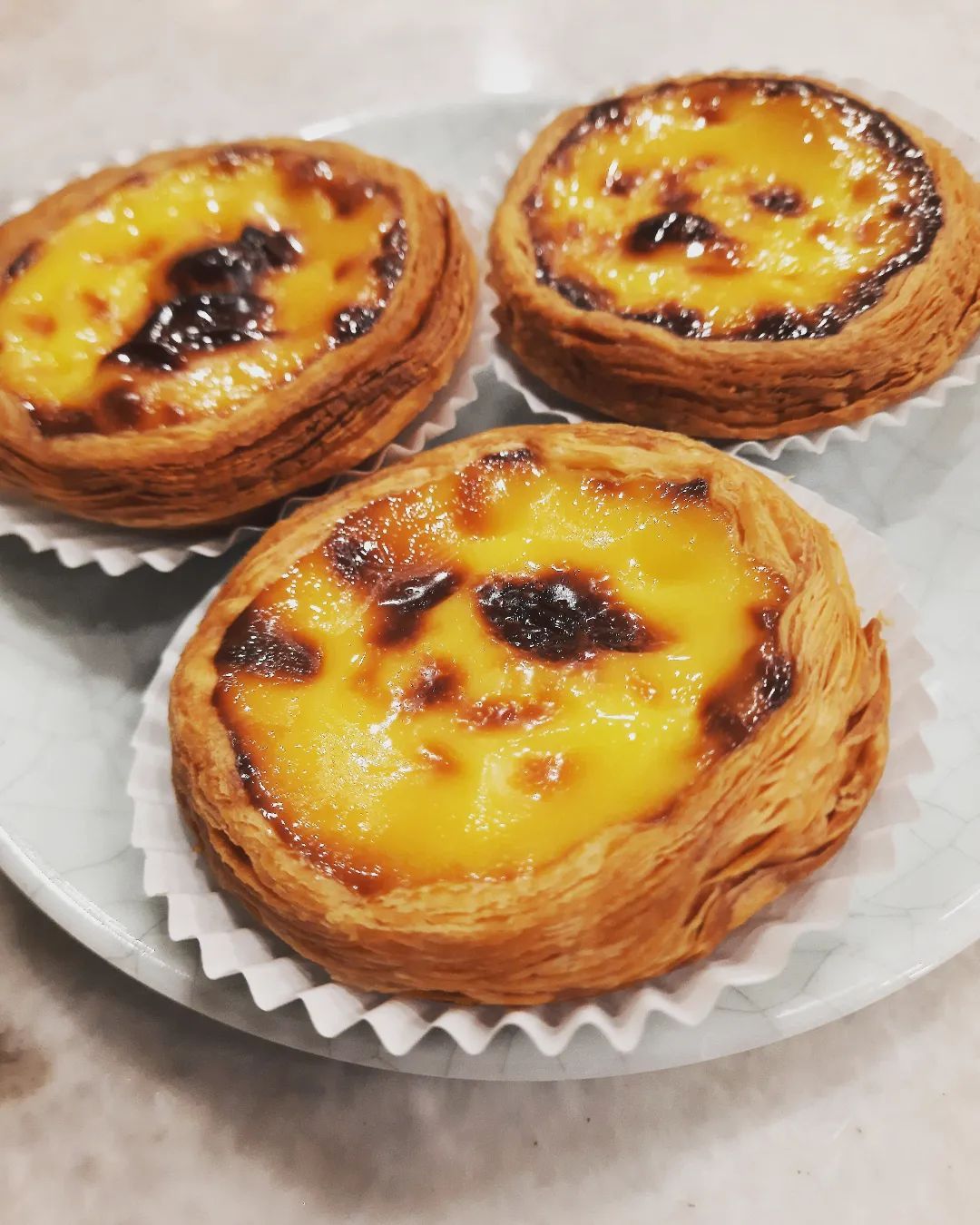 Portuguese egg tarts from Foo Hing Dim Sum (Photo: Instagram / @ooilaytin)