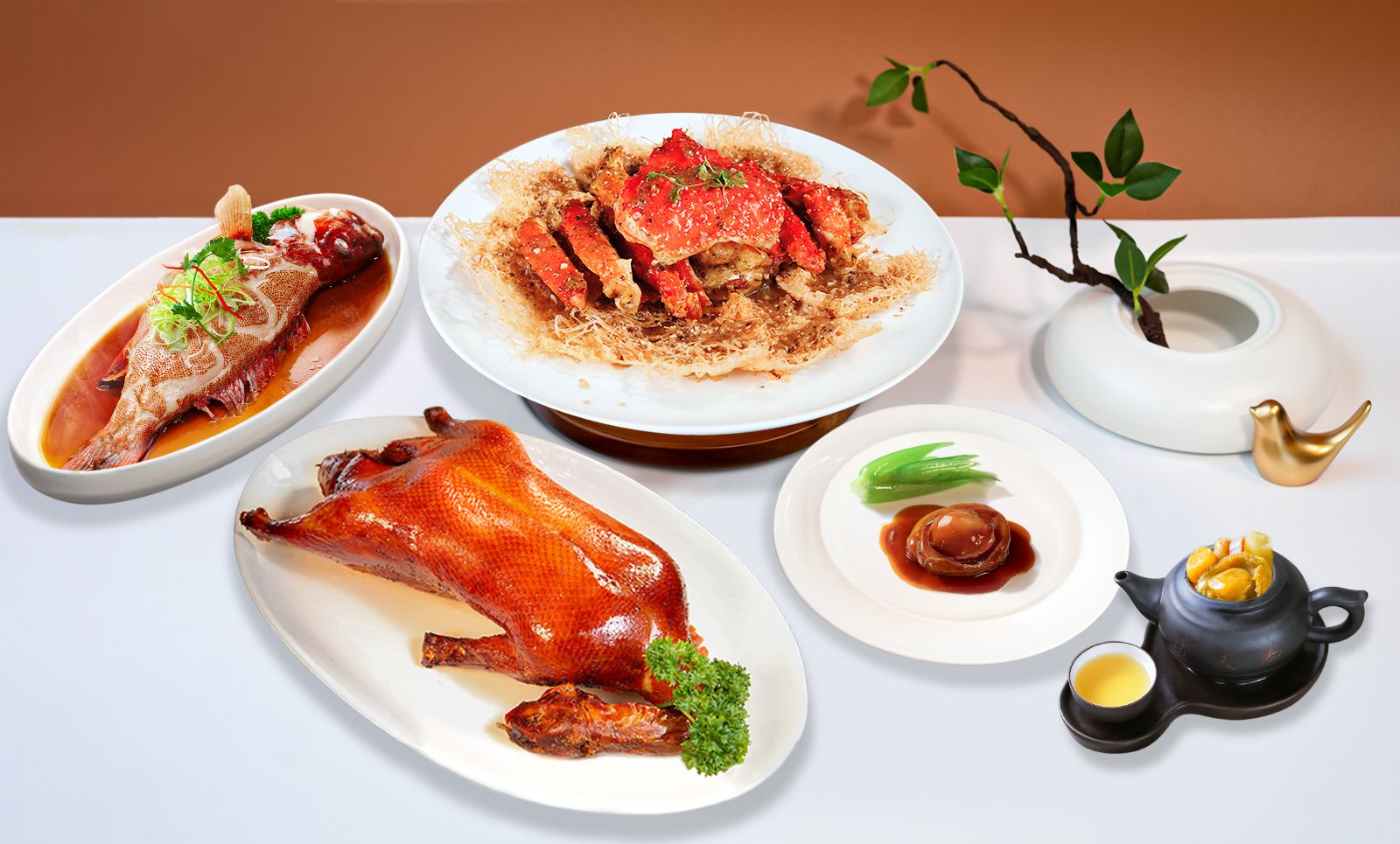 Bàn tiệc ẩm thực Quảng Đông của nhà hàng (Ảnh: Nhà hàng Dim Tu Tac)