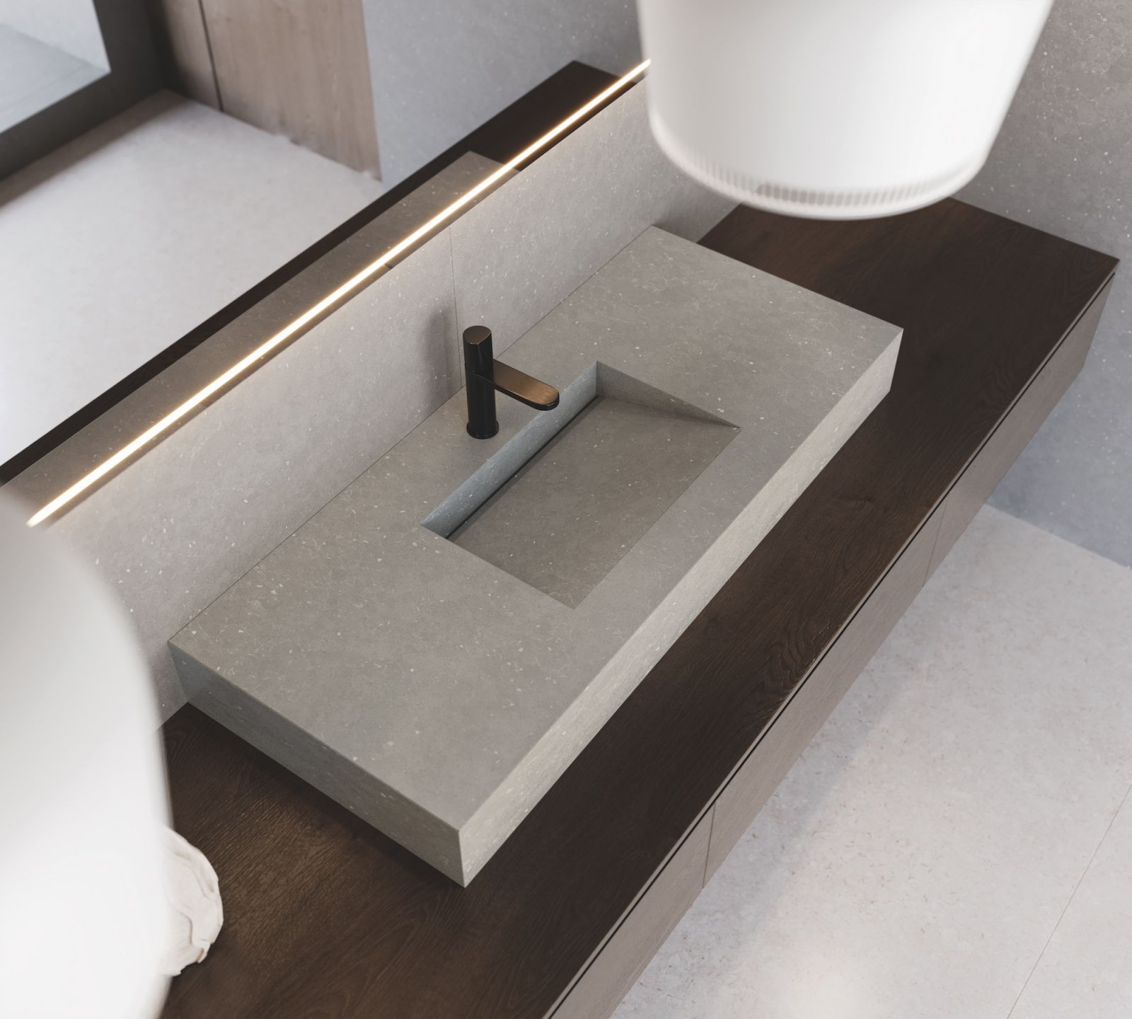 A washbasin from the new Earthic collection