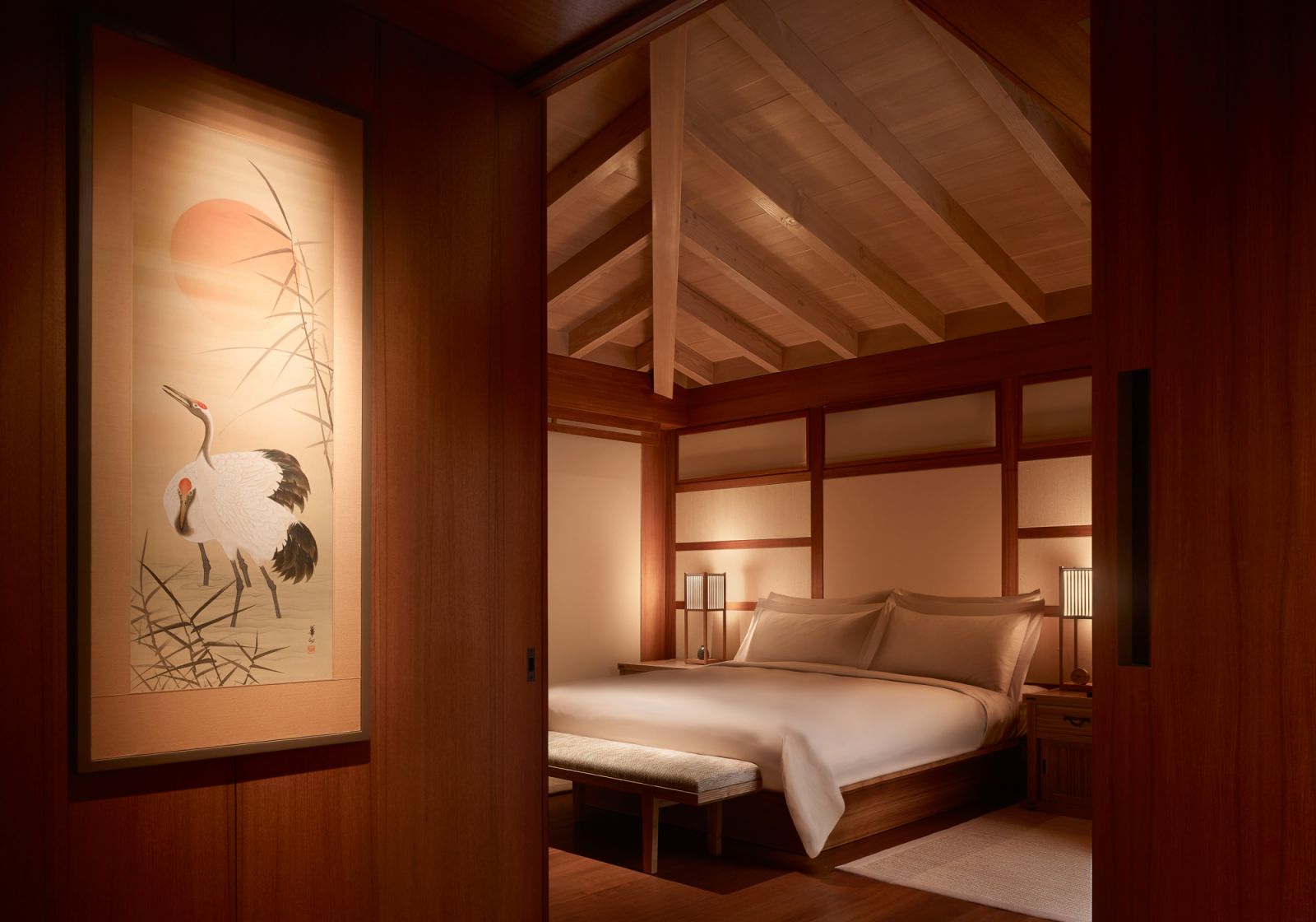 Traditional Japanese elements weave throughout the design (Photo: Nobu Ryokan Malibu)