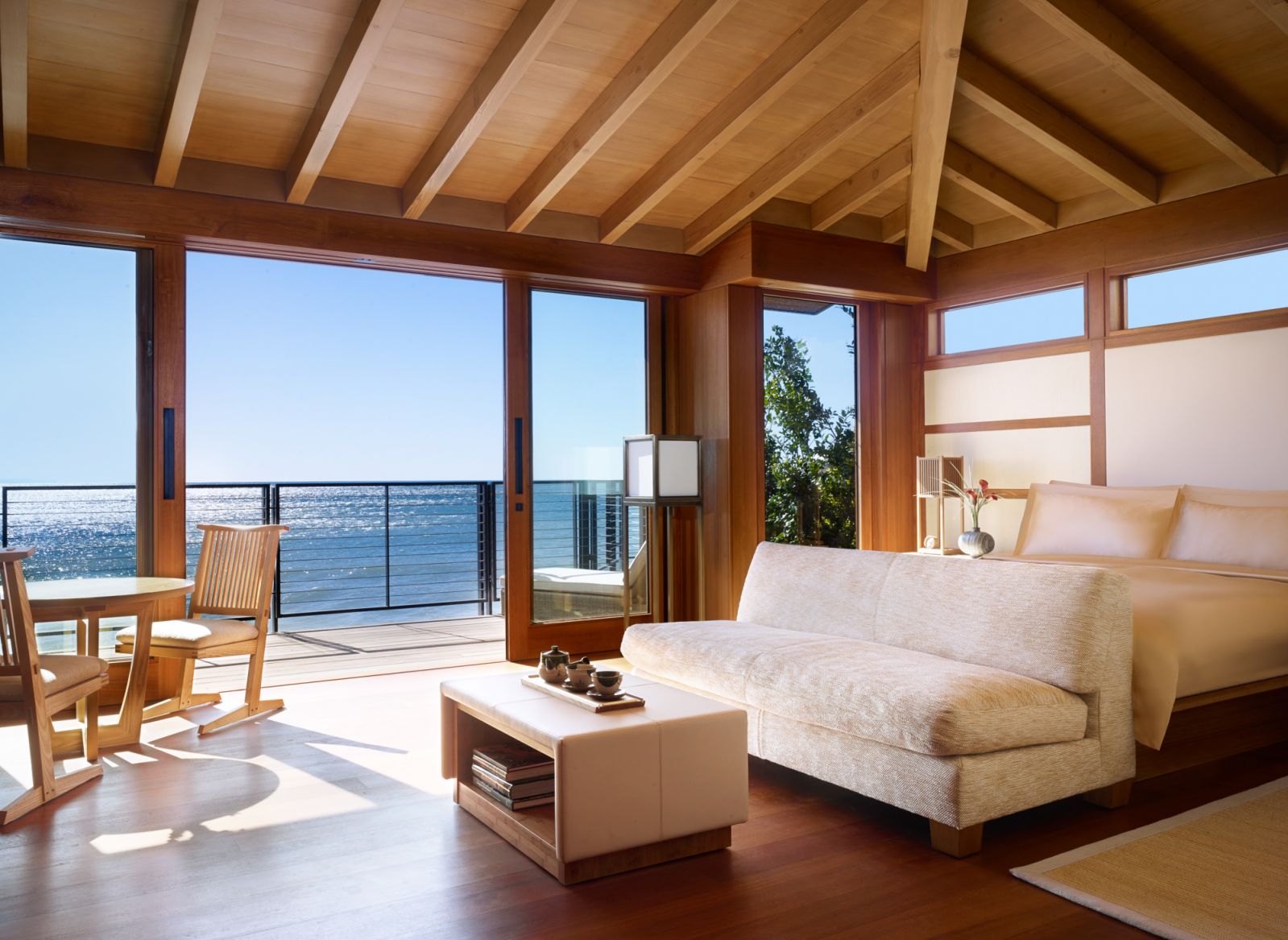 Suites that frame the magnificent ocean views (Photo: Nobu Ryokan Malibu)