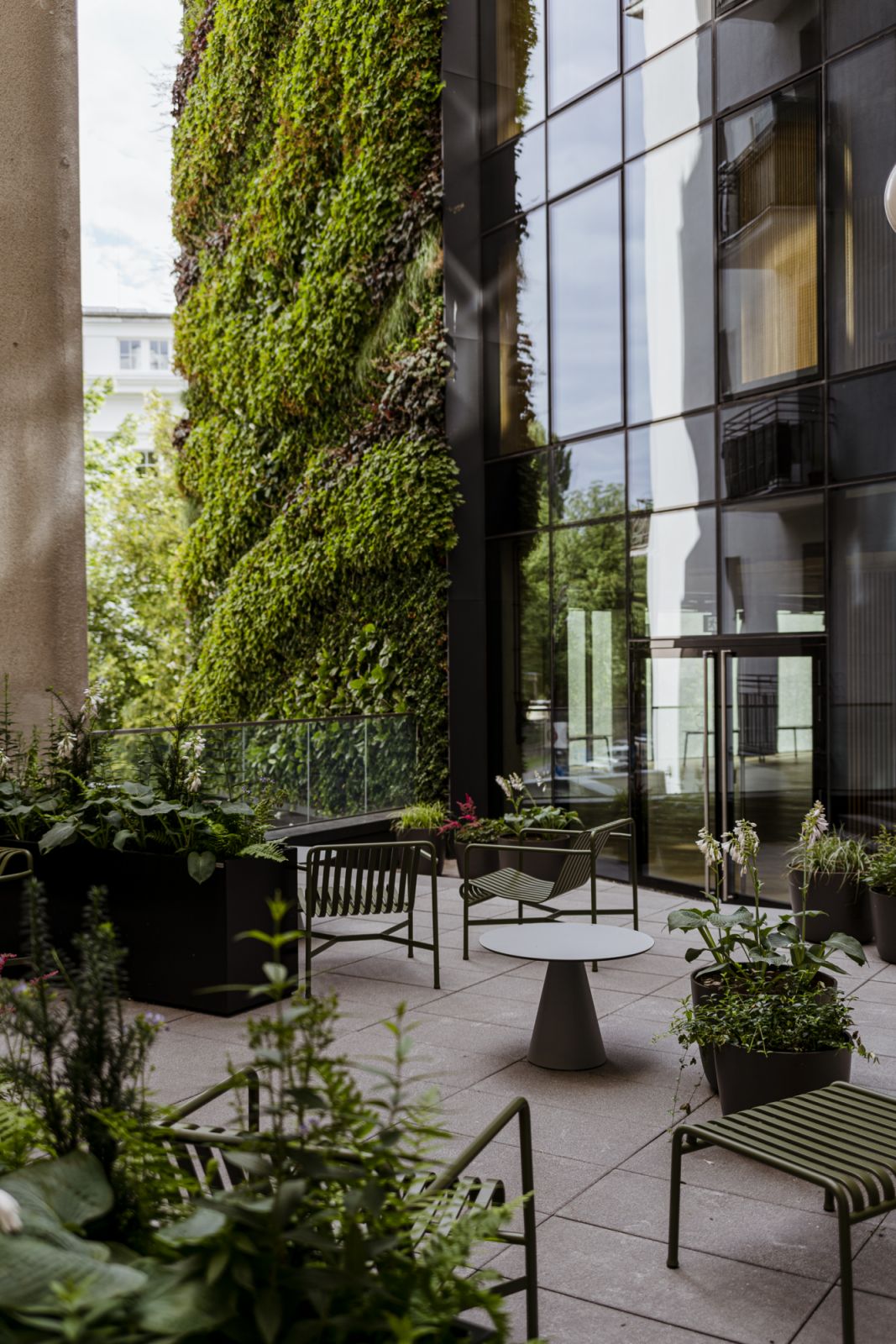 Planted balconies create a verdant vertical garden (Photo: Nobu Hotel Warsaw)