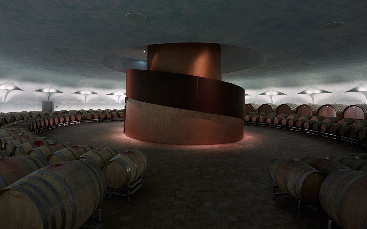 Tenuta Castelbuono, Bevagna, Perugia by Arnaldo Pomodoro (Photo: Tenuta Castelbuono)