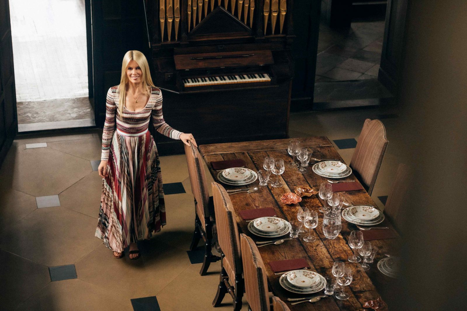 The Gudrun collection includes Schiffer's first foray into porcelain design