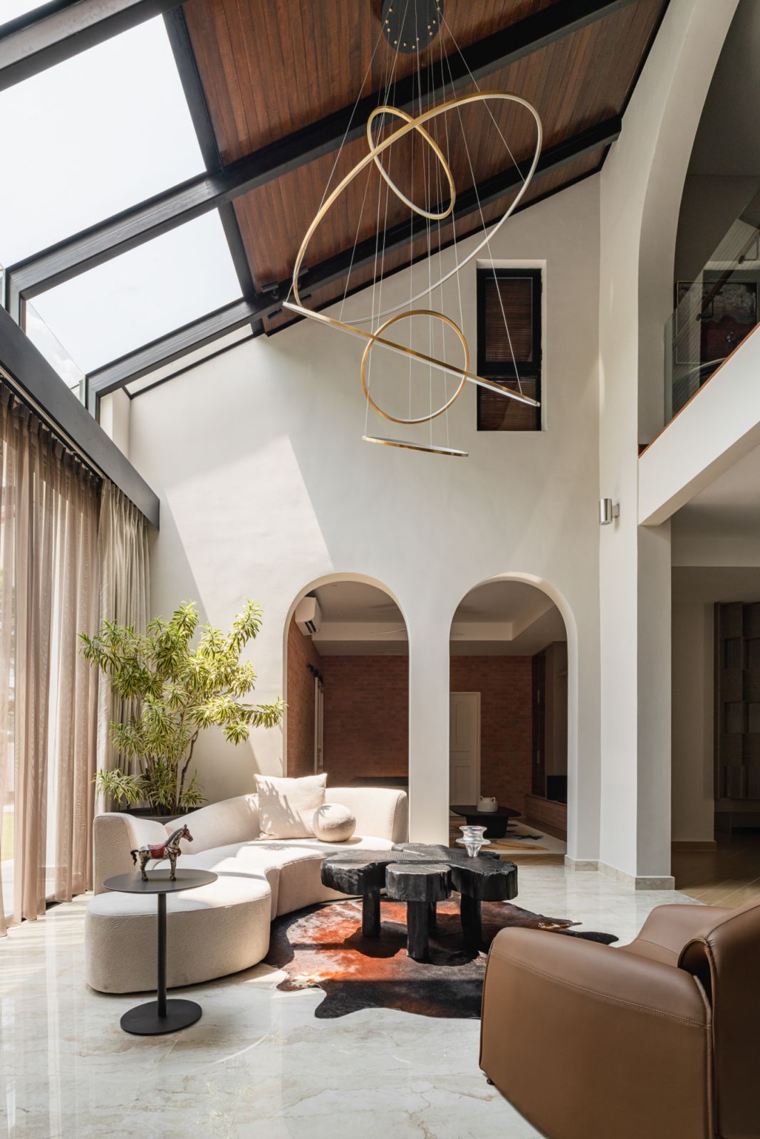 The entire house was gutted to let in plenty of natural light