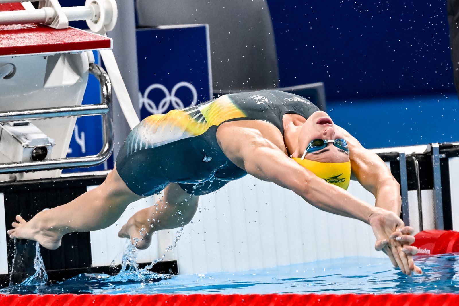 Kaylee Mckeown of Australia competes in the swimming 200m Backstroke Women Heats during the Paris 2024 Olympic Games at La Defense Arena. Paris (France), August 01st, 2024 (Photo by Deepbluemedia/Mondadori Portfolio via Getty Images)