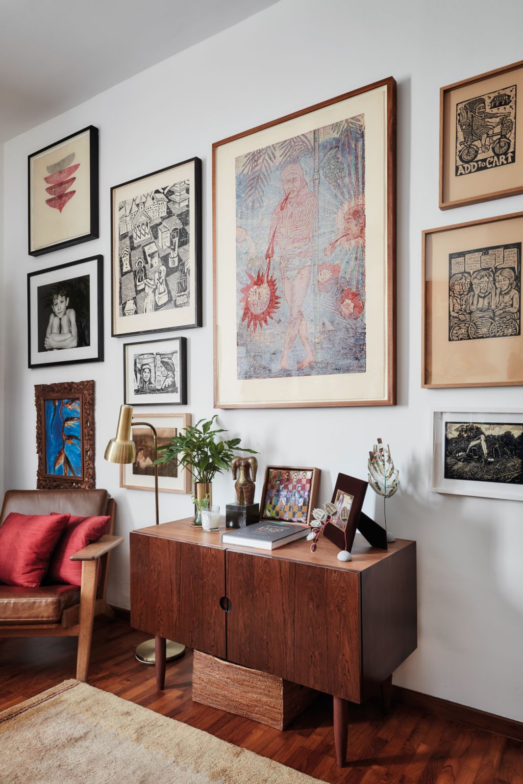 Home tour: A characterful apartment filled with art and mid