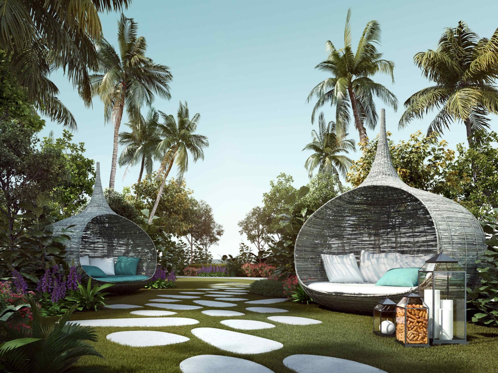 Momentary reprieve at the property's resort-themed facilities