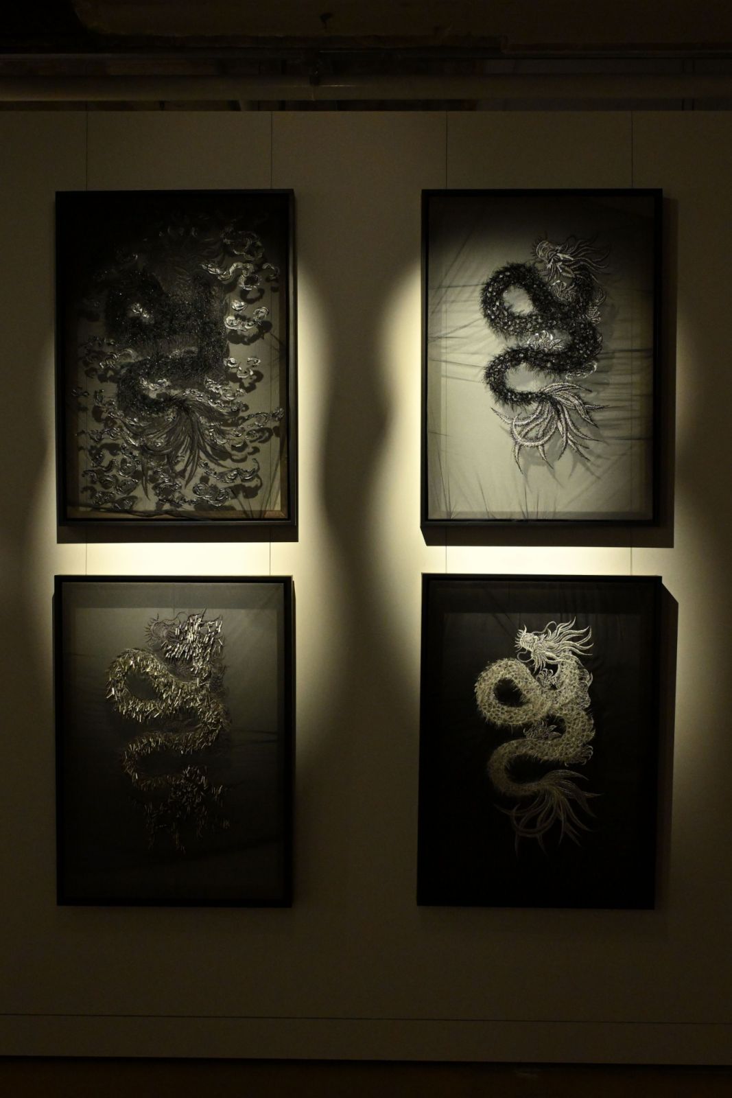 MYTHS of One: As the ancient Chinese proverb says, “With one arrow, you can rule the world.” MYTHS of One is Bernard’s exploration of technique through the medium of thread—one tool, one subject. The collection mirrors the approach of artists like Jackson Pollock or Vincent Van Gogh, where constraints are set, yet within those limits, creative freedom flourishes