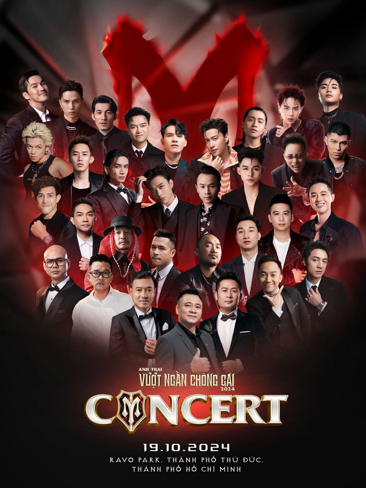 Concert với sự góp mặt của các anh tài hứa hẹn sẽ mang đến một sân khấu nghệ thuật bùng nổ hơn bao giờ hết (Ảnh: Facebook / Ban tổ chức “Anh trai vượt ngàn chông gai”)