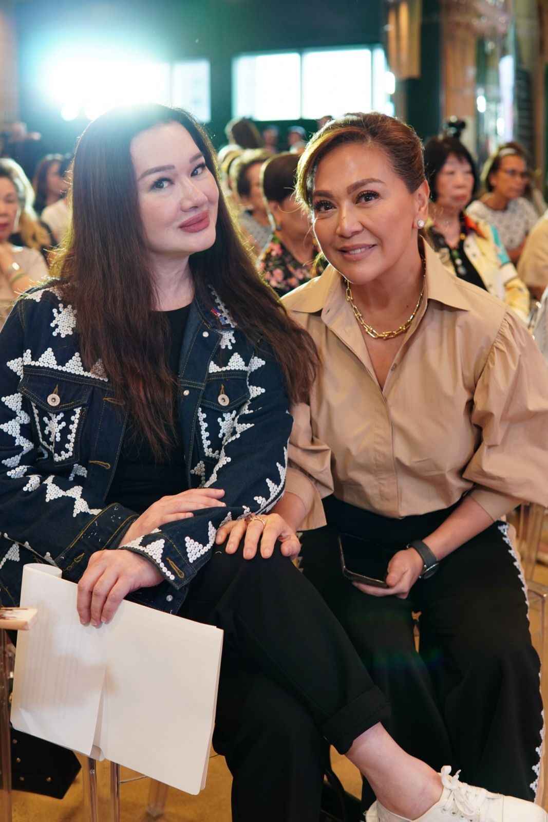 ZCME President Joanna Zapanta Andrada and Karen Davila (Photo: Courtesy of the Zonta Club of Makati and Environs)
