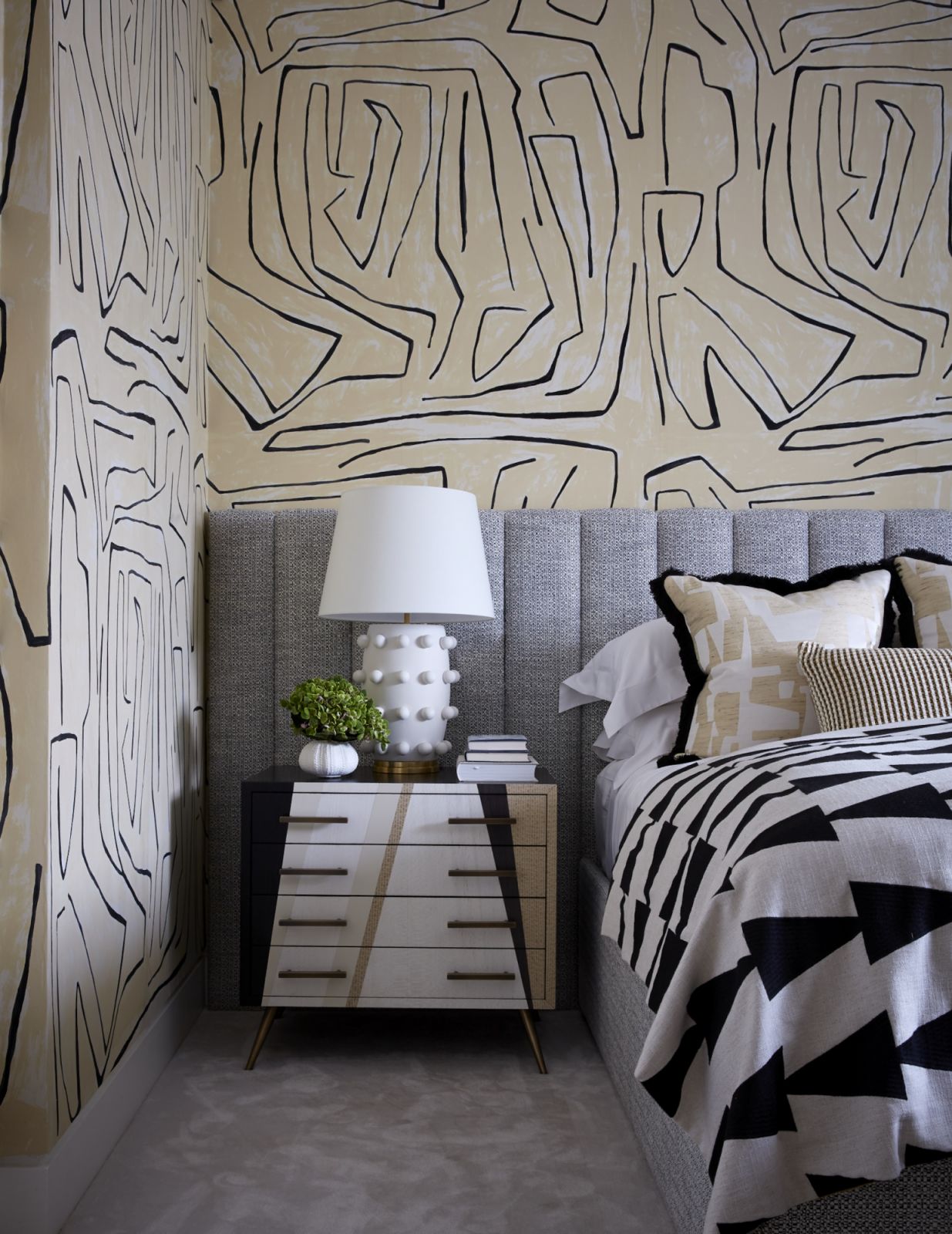 The bedrooms are individual punches of personalities