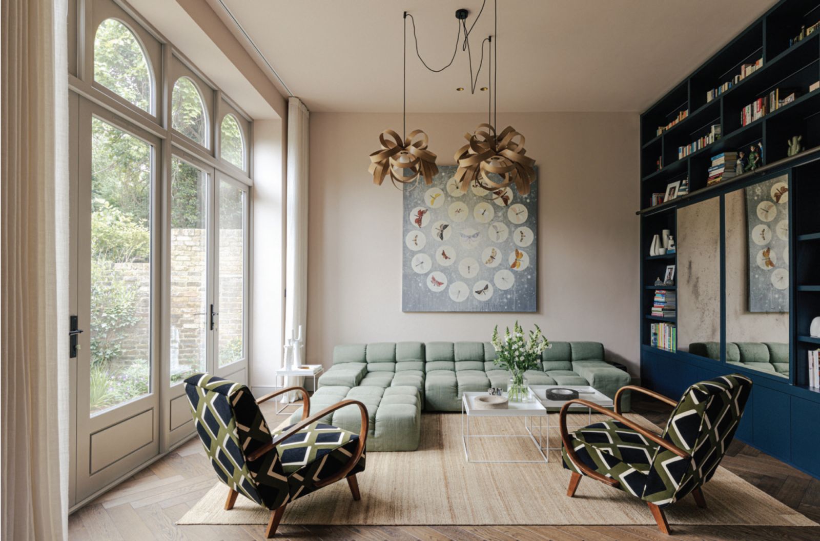 The living room of the Victorian home renovated by Fraher & Findlay