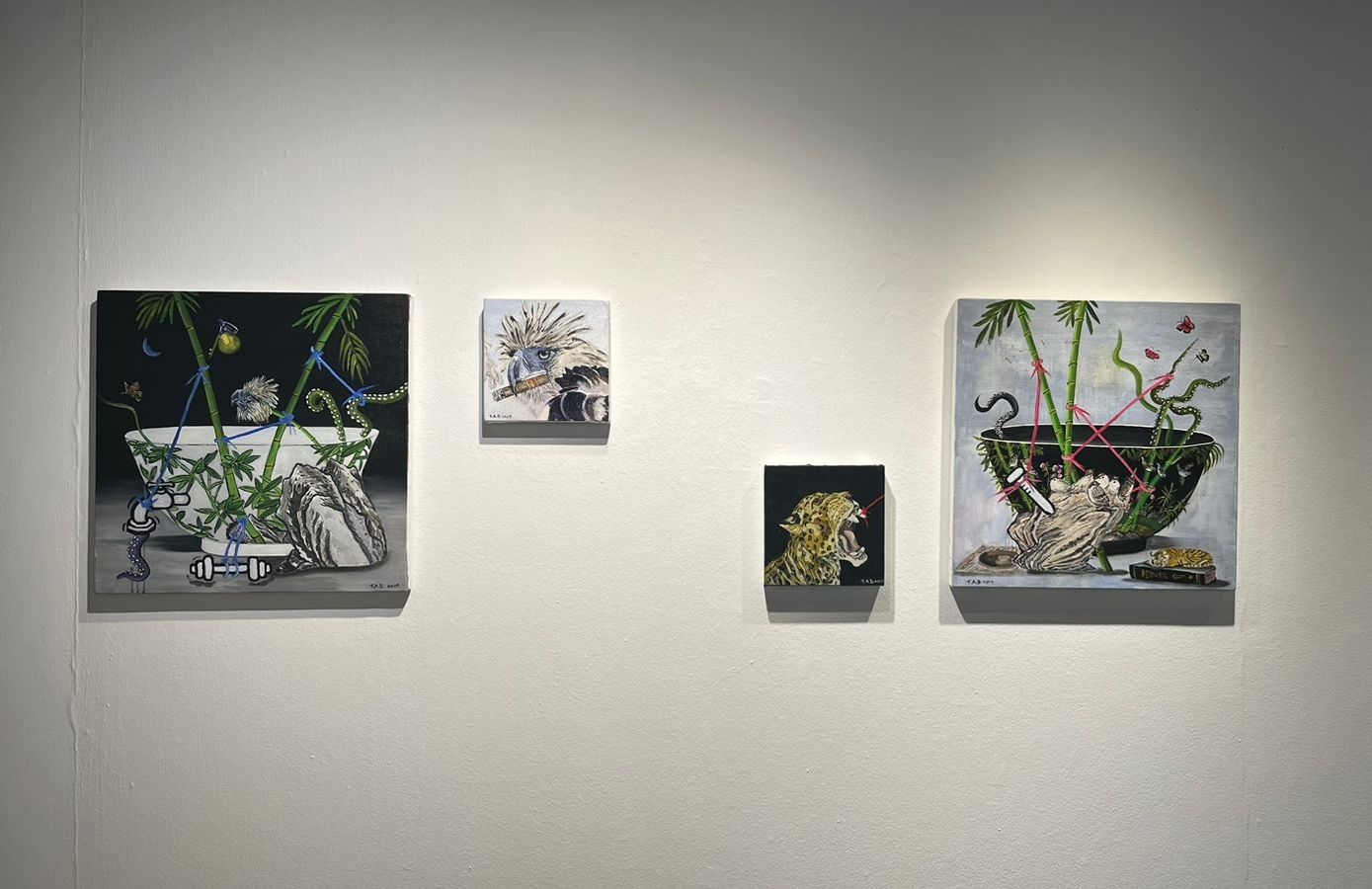 Tracie Anglo-Dizon's 'Peacocking on a Sunday' on display at Art Verité Gallery until October 29