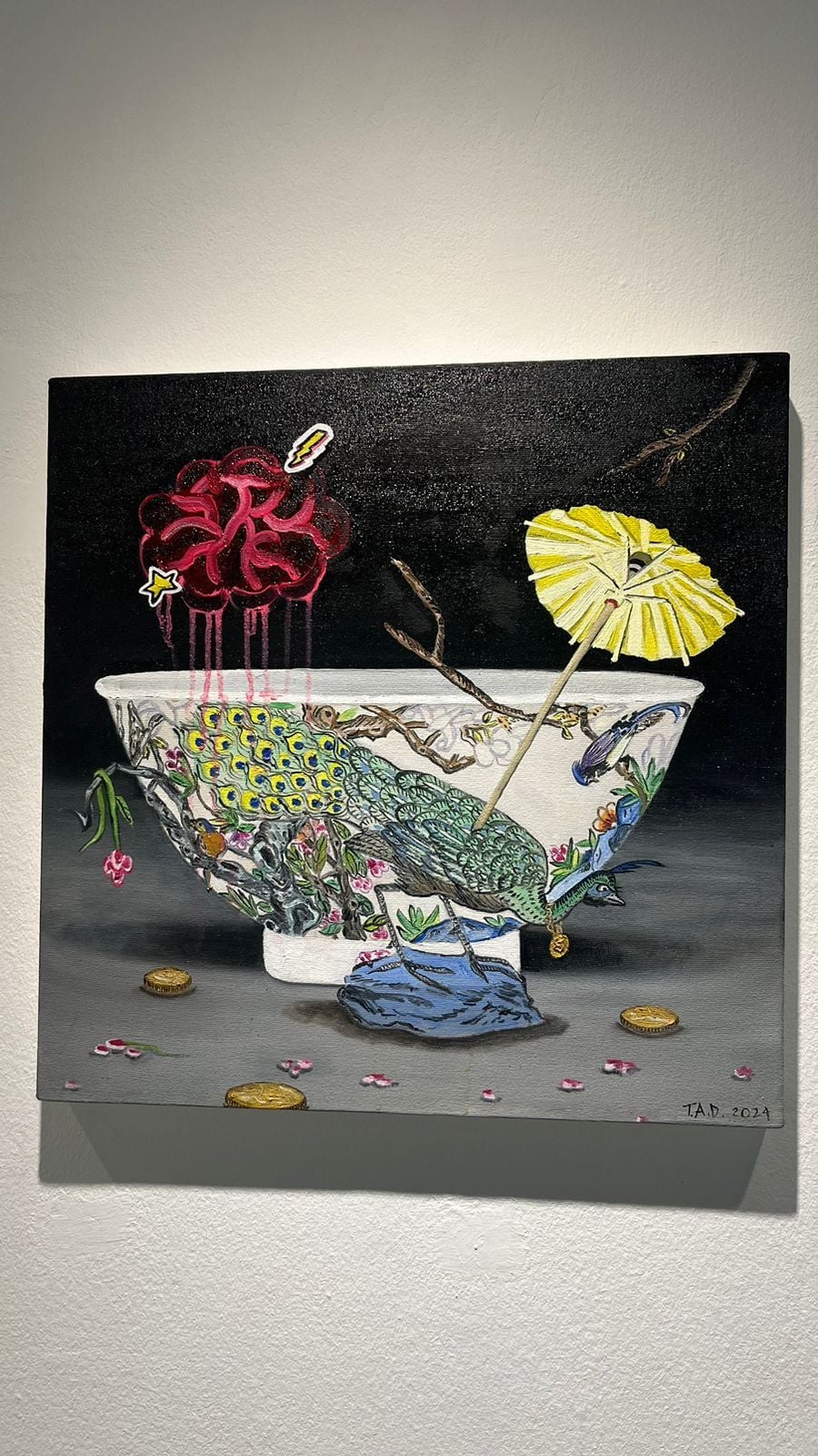 'Hunting for Gold,' Oil on Canvas 24 x 24 Inches
