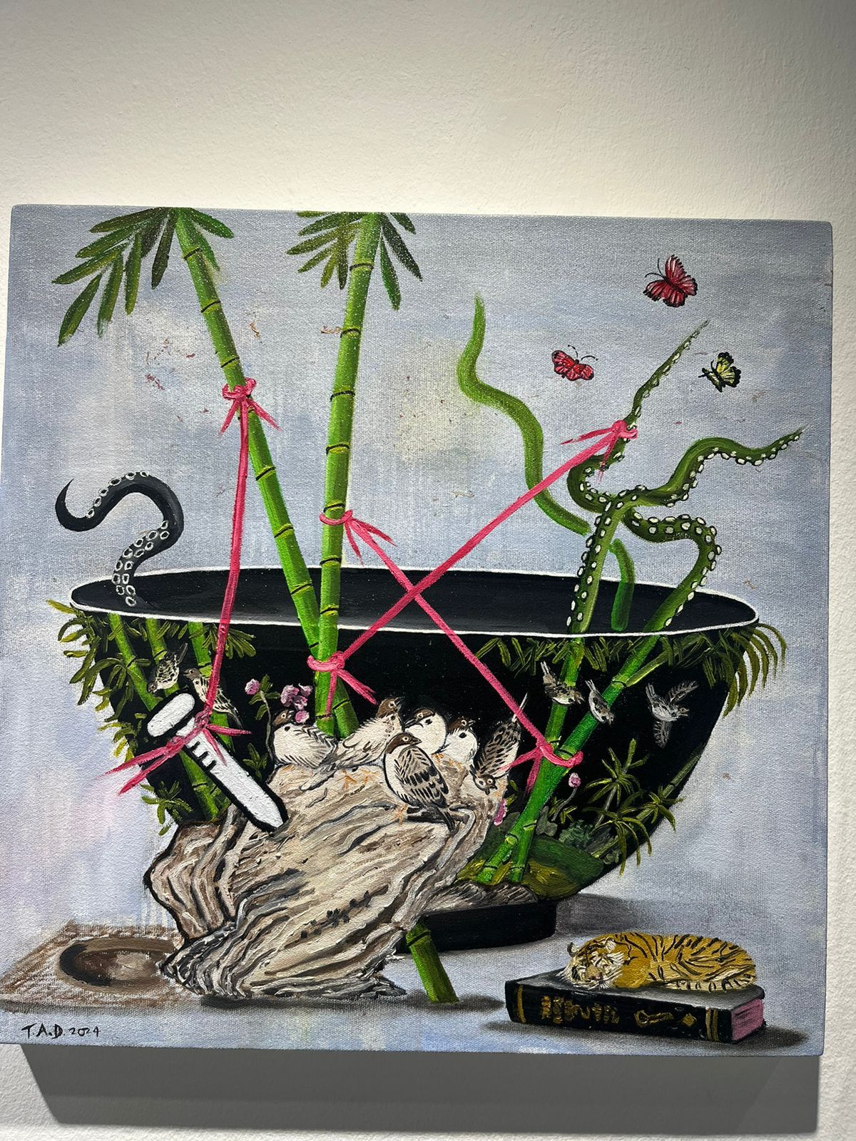 'Sleeping Beauty,' Oil on Canvas 24 x 24 Inches