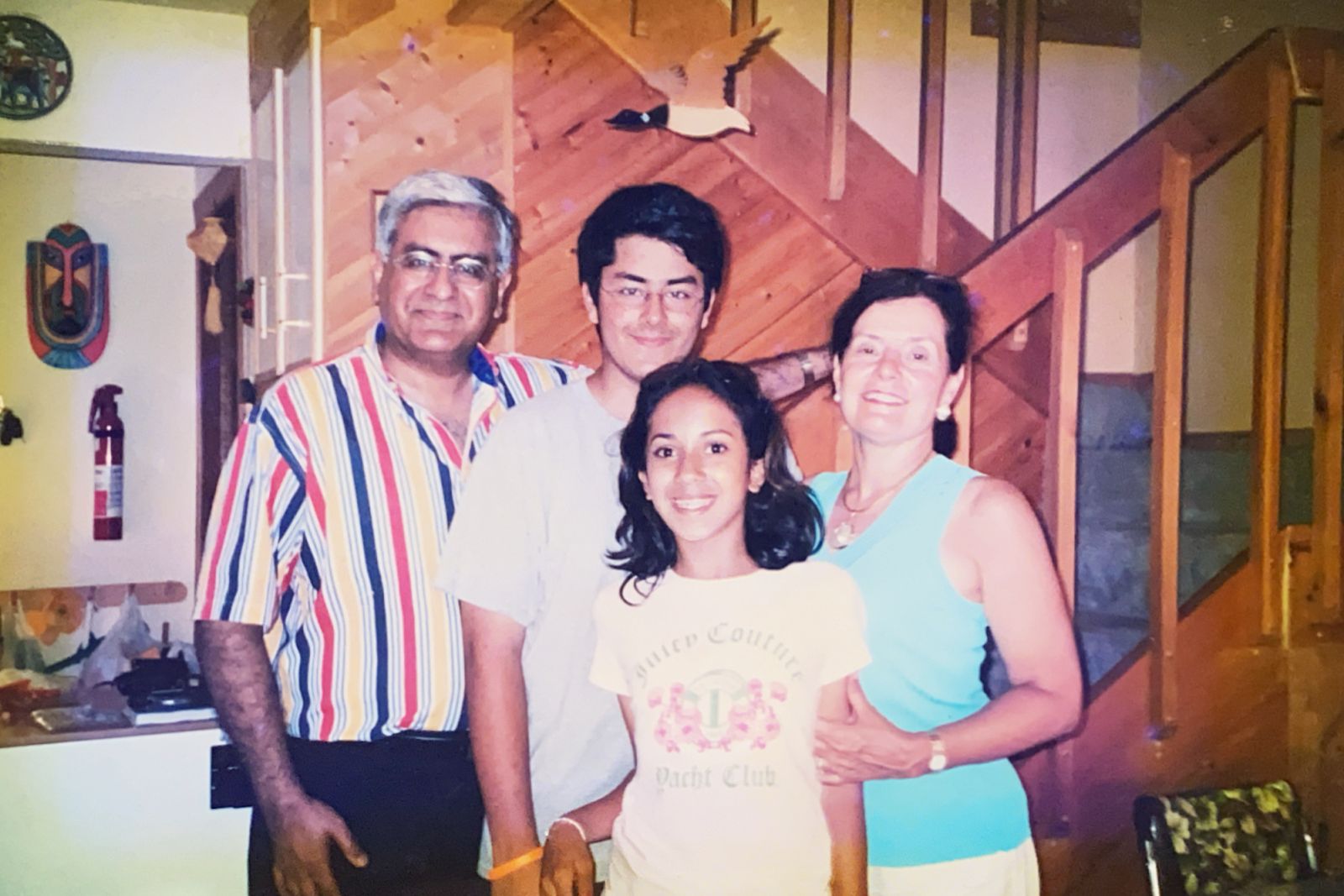 A family photo which features Thomson-Sakhrani, his parents and sister (Photo: James Thomson-Sakhrani)(Photo: James Thomson-Sakhrani)