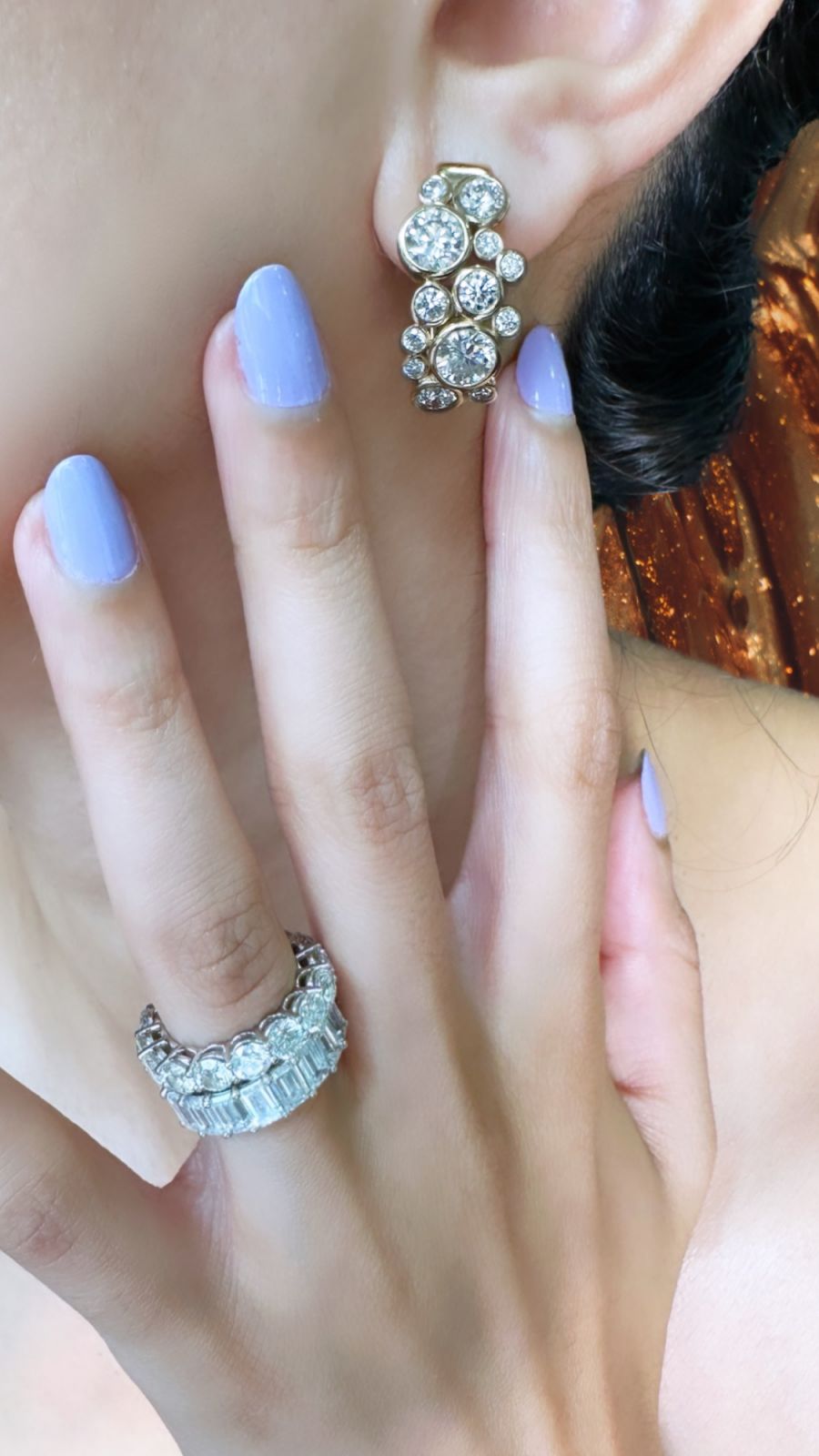 Bands made of GIA certified lab-grown diamonds (Photo: courtesy of Esse fine jewellery)
