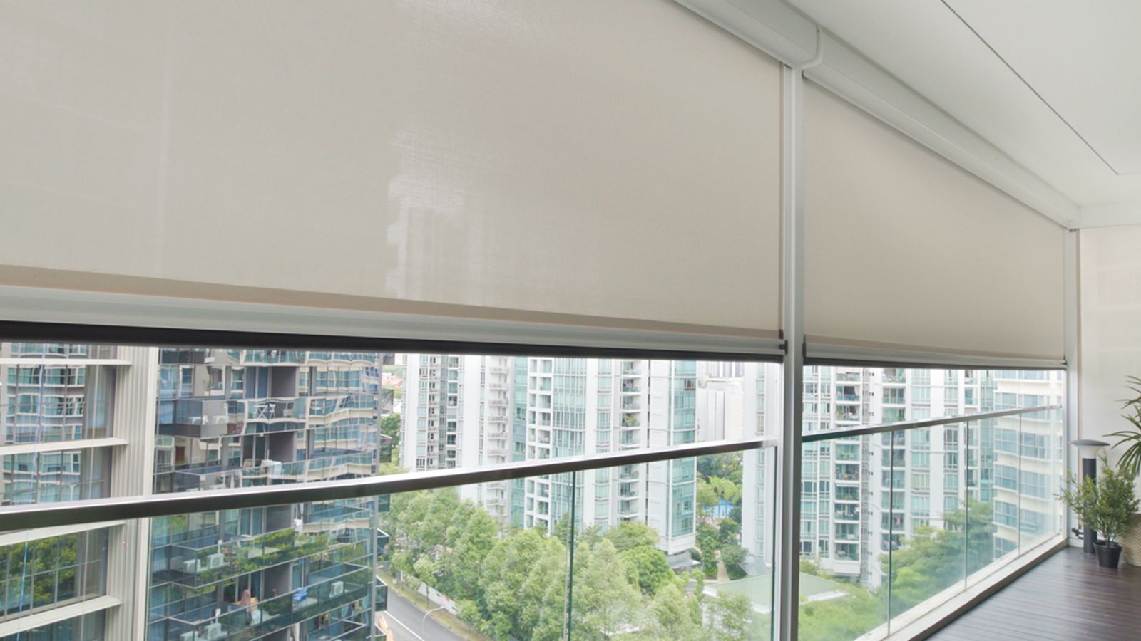 Ziptrak Outdoor Blinds are a perfect fit for balconies large and small, as well as the expansive gardens of landed properties