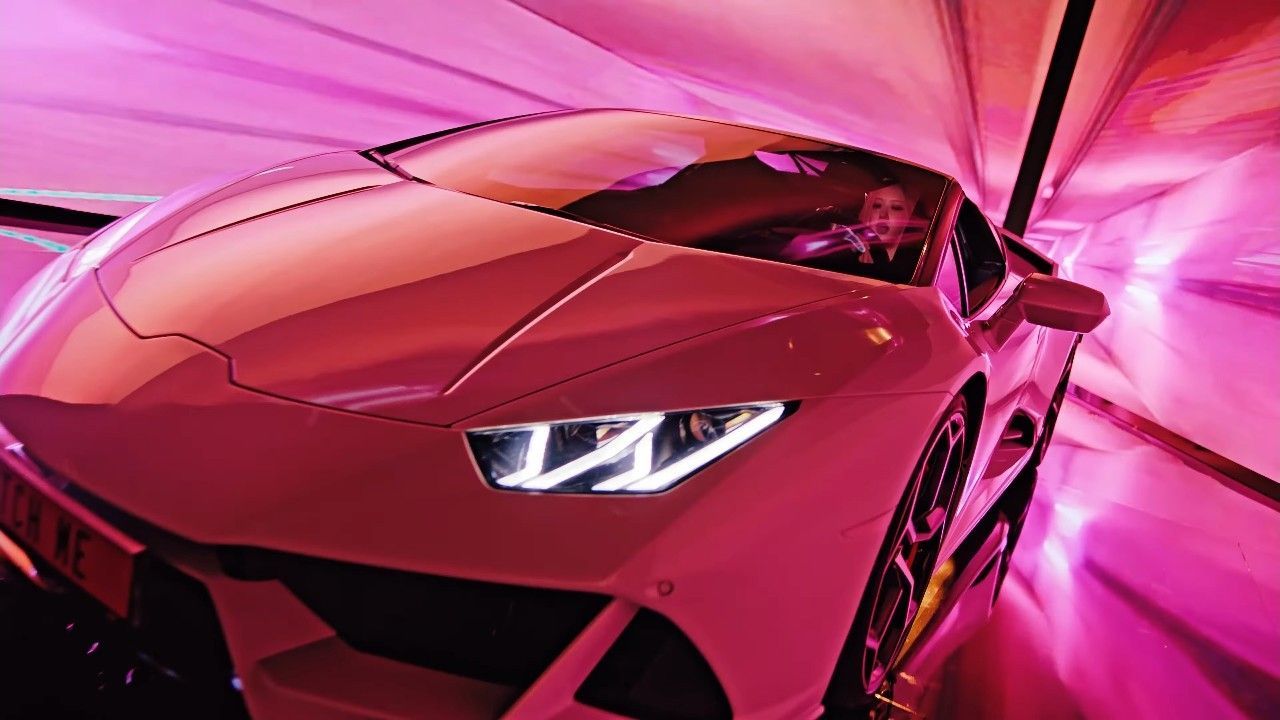 The pink Lamborghini Huracan Evo Spyder that was featured in Blackpink’s music video for their 2022 hit song, ‘Shut Down’ (Photo: YG Entertainment)