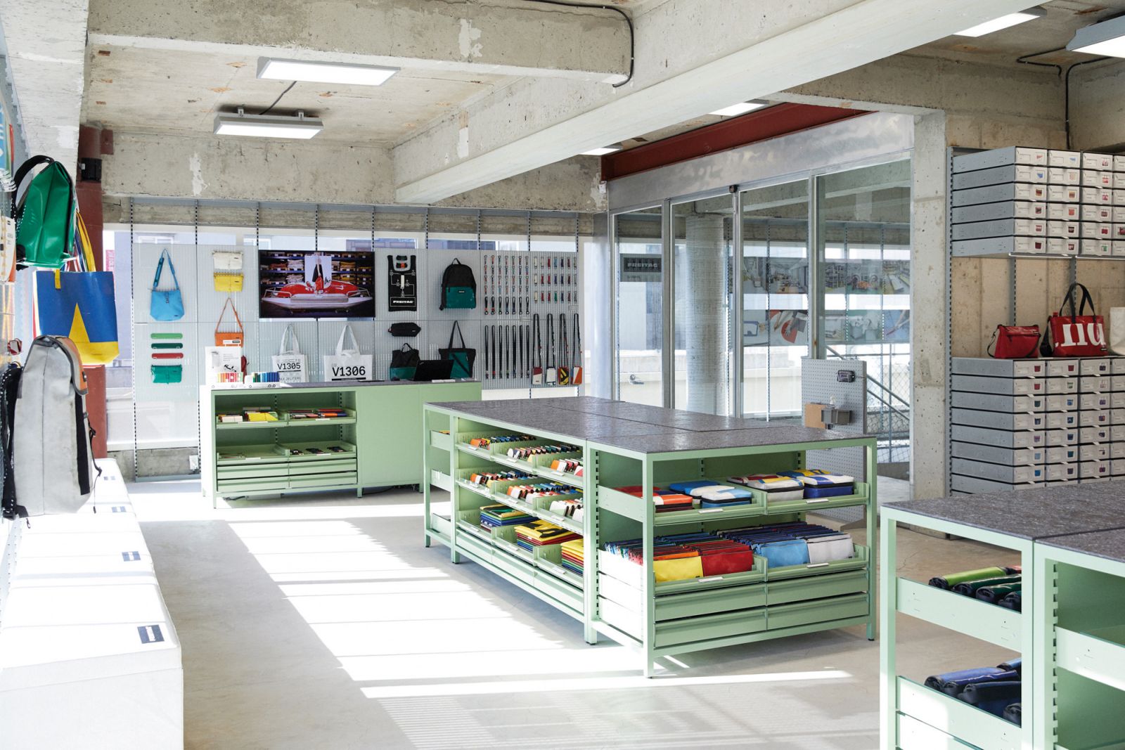 Inside Freitag Jeju by MMMG, designed by Schemata Architects (Photo: Yu Jeon Lee)