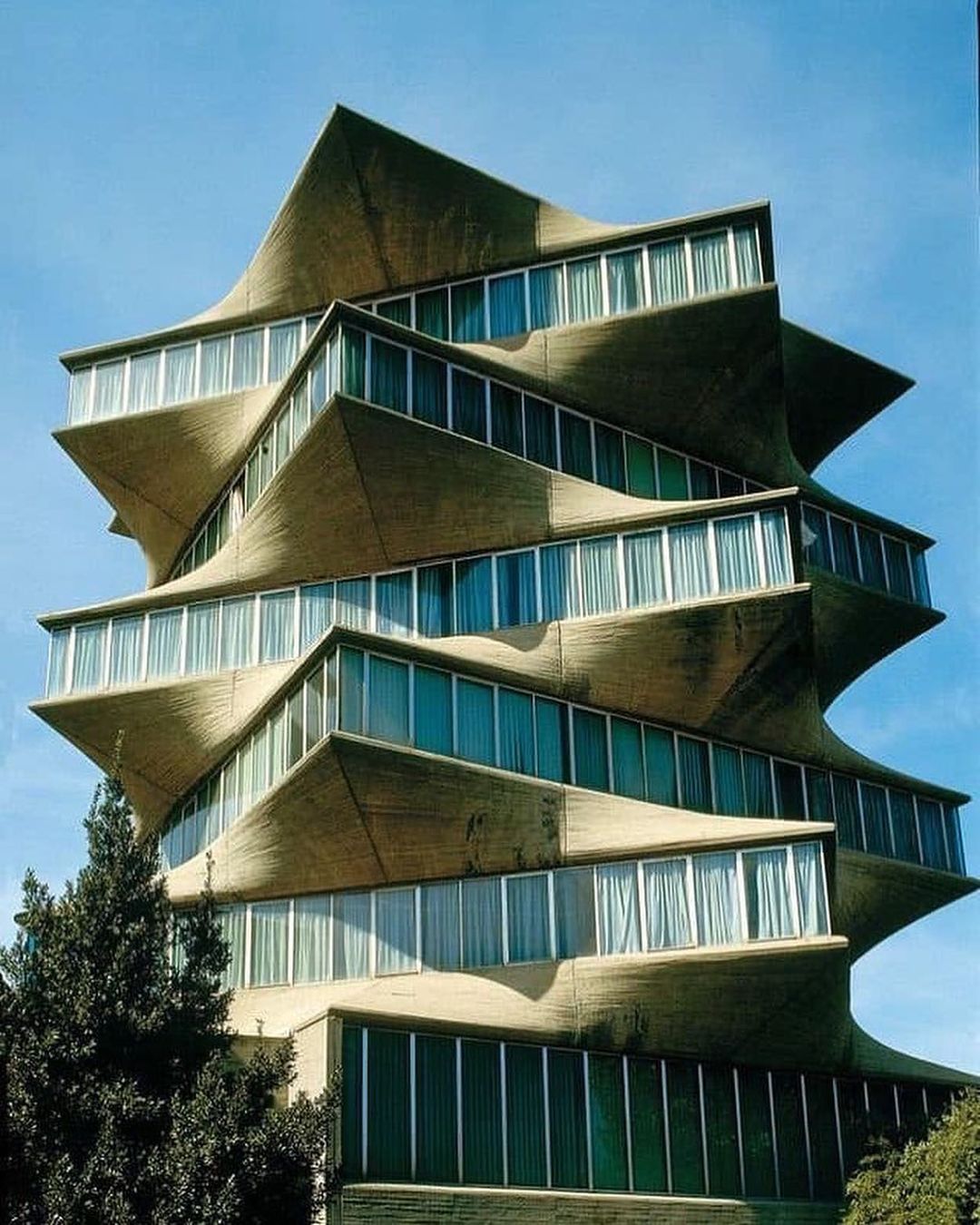 The JORBA Laboratories building was affectionately known as "The Pagoda" (Photo: Instagram / @haus_oft)