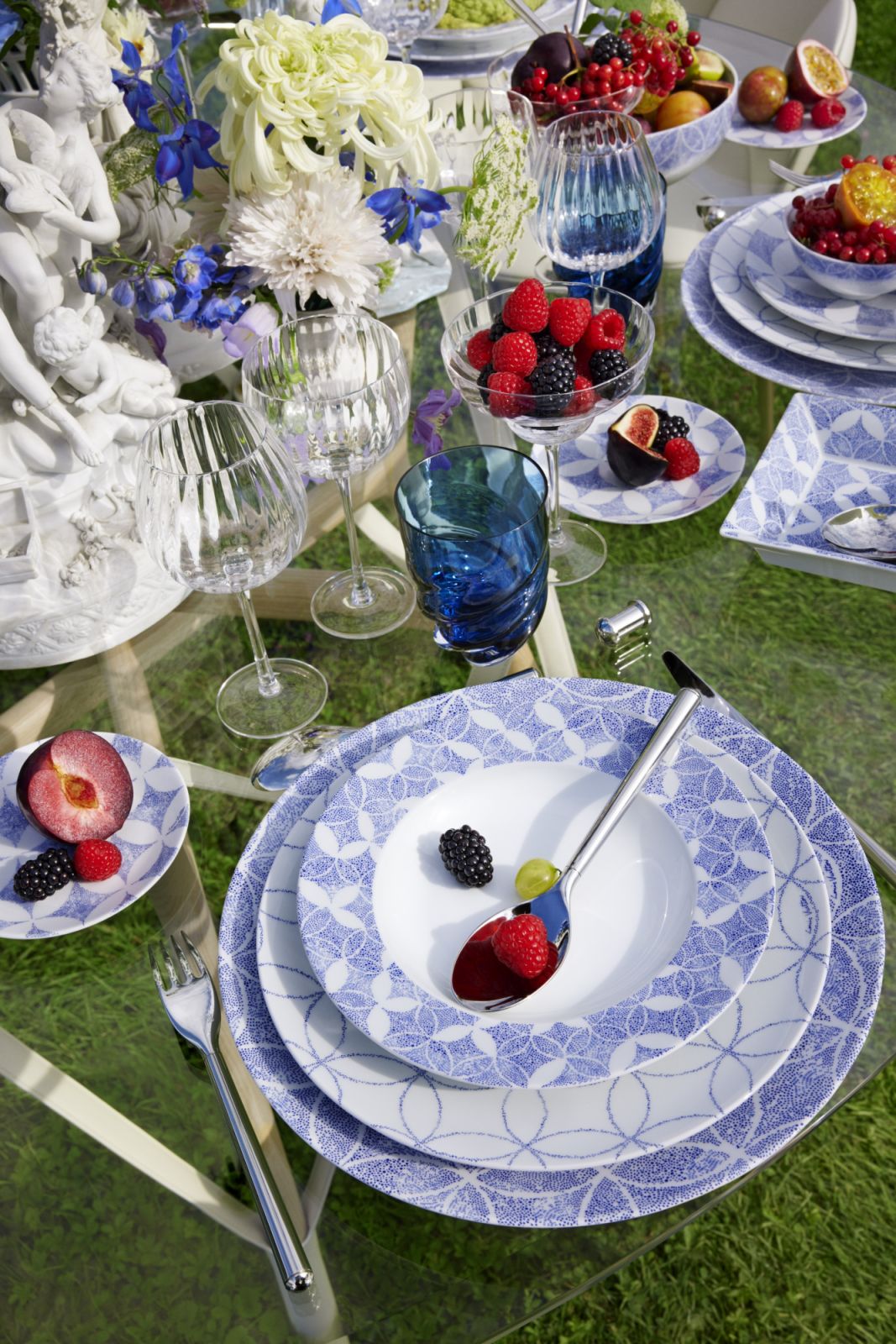 The Constellation pieces feature a pointillism-inspired theme, seemingly hand-painted with an infinite number of dots