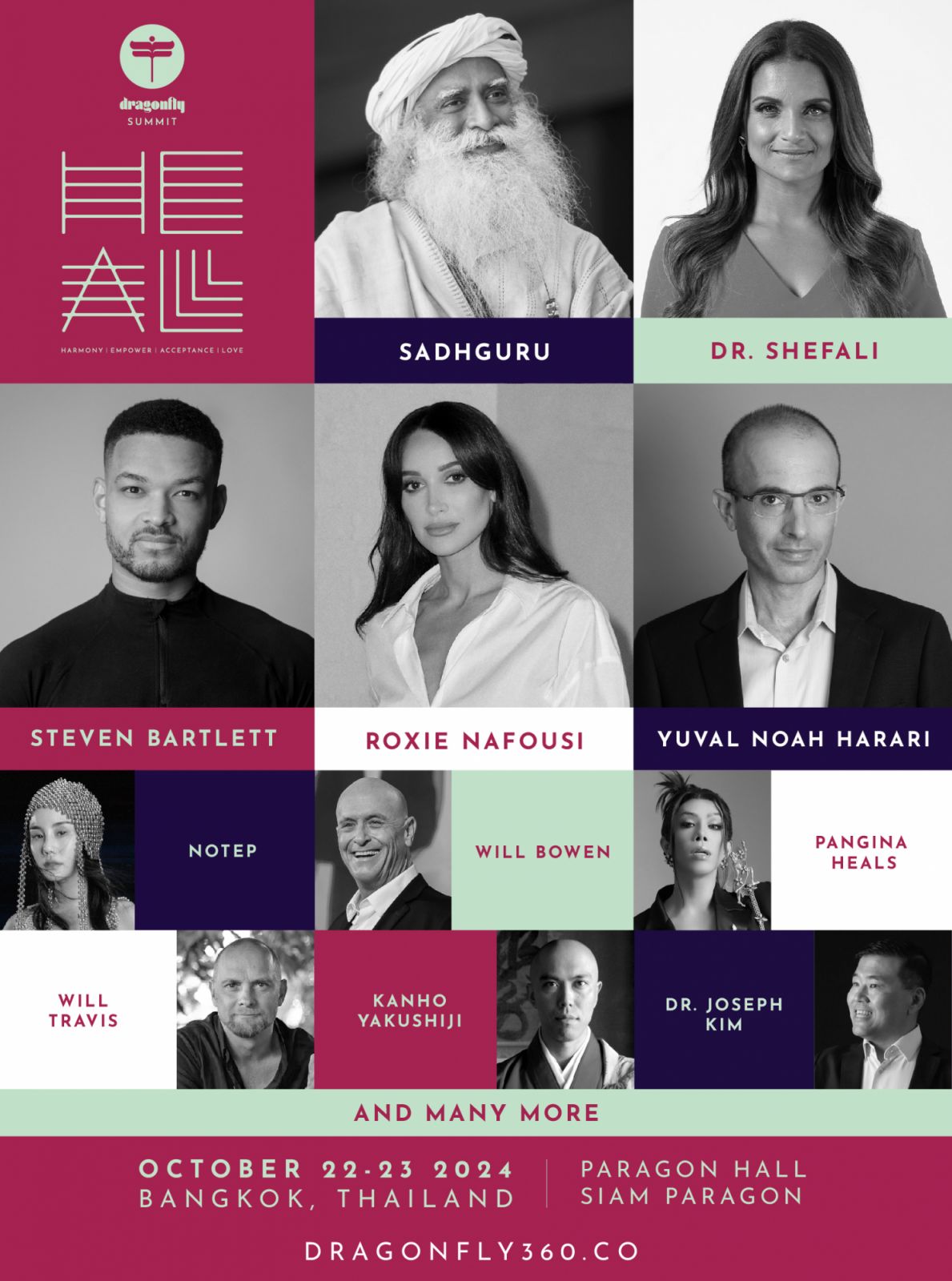 เหล่า Speaker ในงาน Dragonfly H.E.A.L. Summit 2024