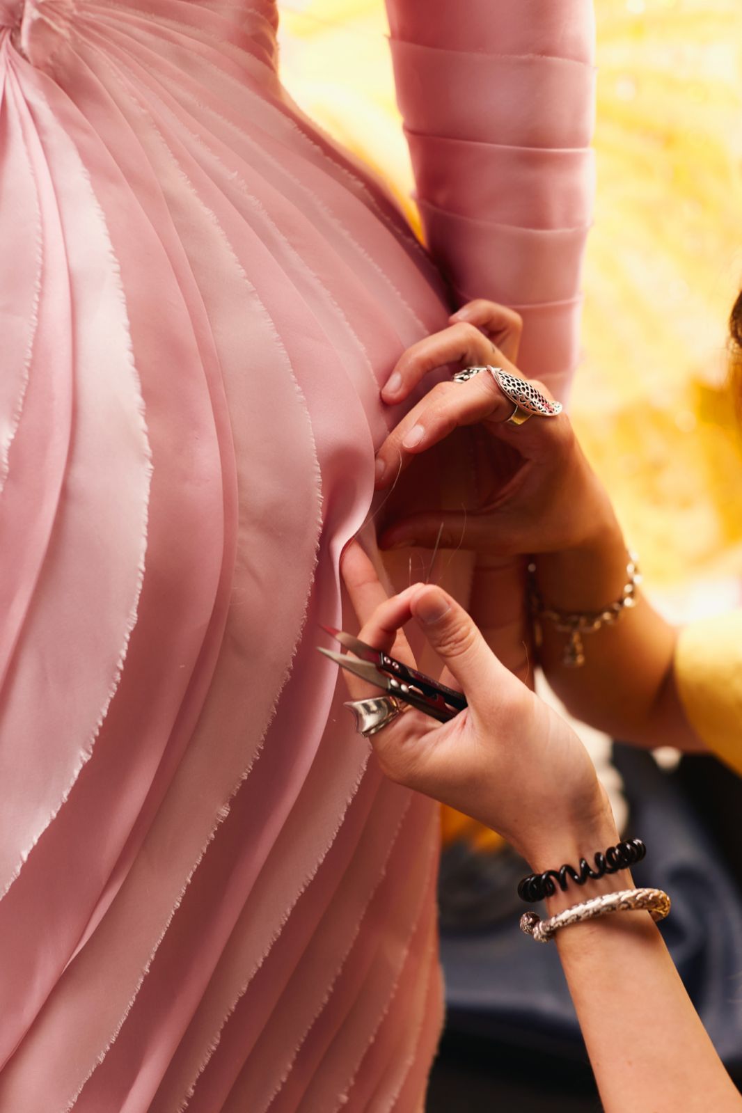 Details of Cheney Chan Private autumn- winter 2024 show (Photo:  courtesy of Kevin Larreguy)