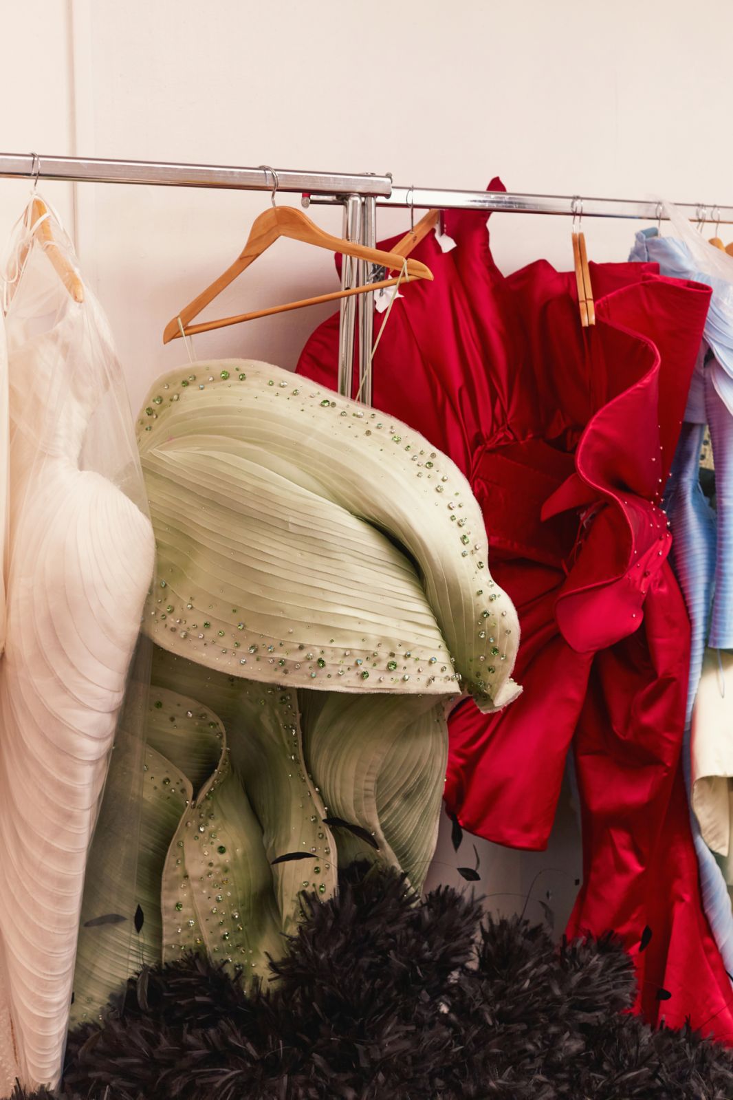 Fittings of Cheney Chan Private “Dream In Blossom" Collection (Photo:  courtesy of Kevin Larreguy)