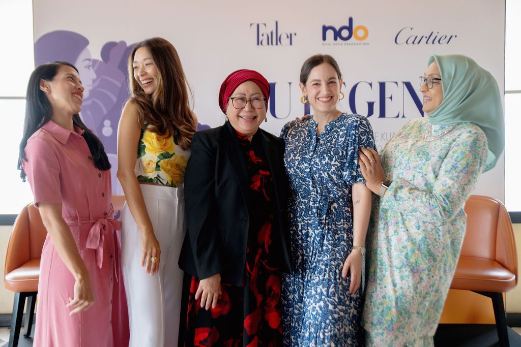 Datuk Nicol David, Marion Caunter, Min Caunter, Tan Sri Dr Jemilah Mahmood, Ann Marie David, Mariana de Reyes and Dato' Shahira Ahmed Bazari