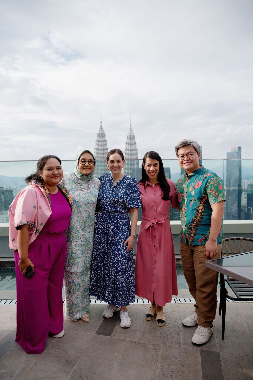 Hasbe Zuraiha Abu Bakar, Dato' Shahira Ahmed Bazari, Mariana de Reyes, Datuk Nicol David, and Koh Xiu Heng
