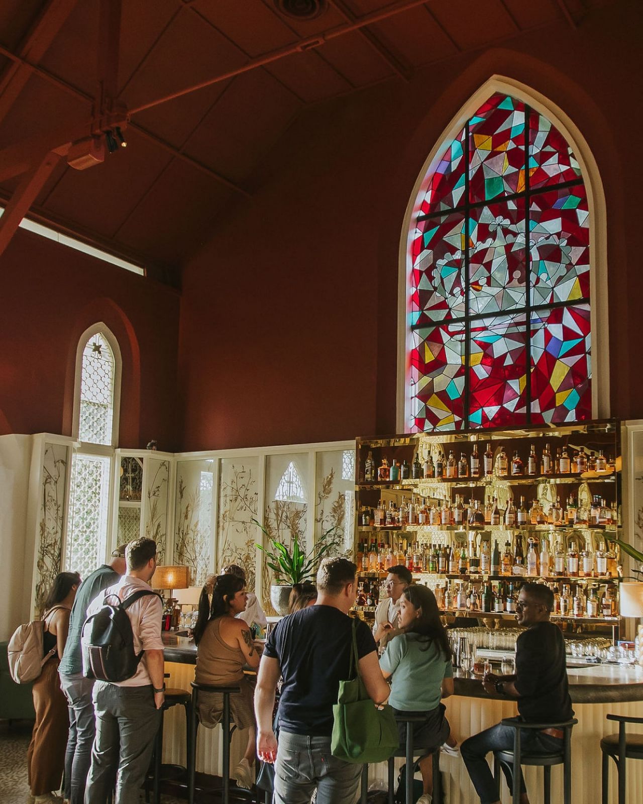 The original mosaic window at Claudine (Photo: Facebook / Claudine Restaurant)