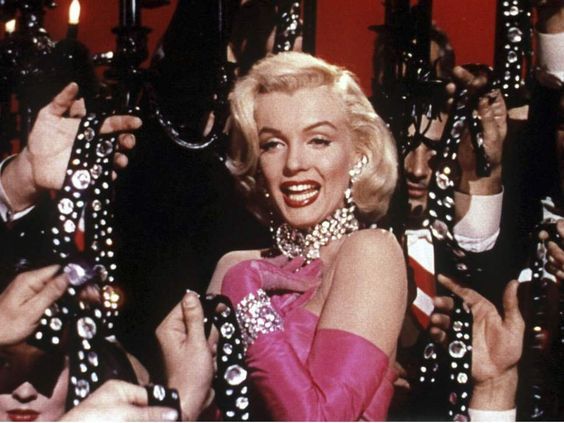 Marilyn Monroe and the iconic Diamonds Are a Girl’s Best Friend.