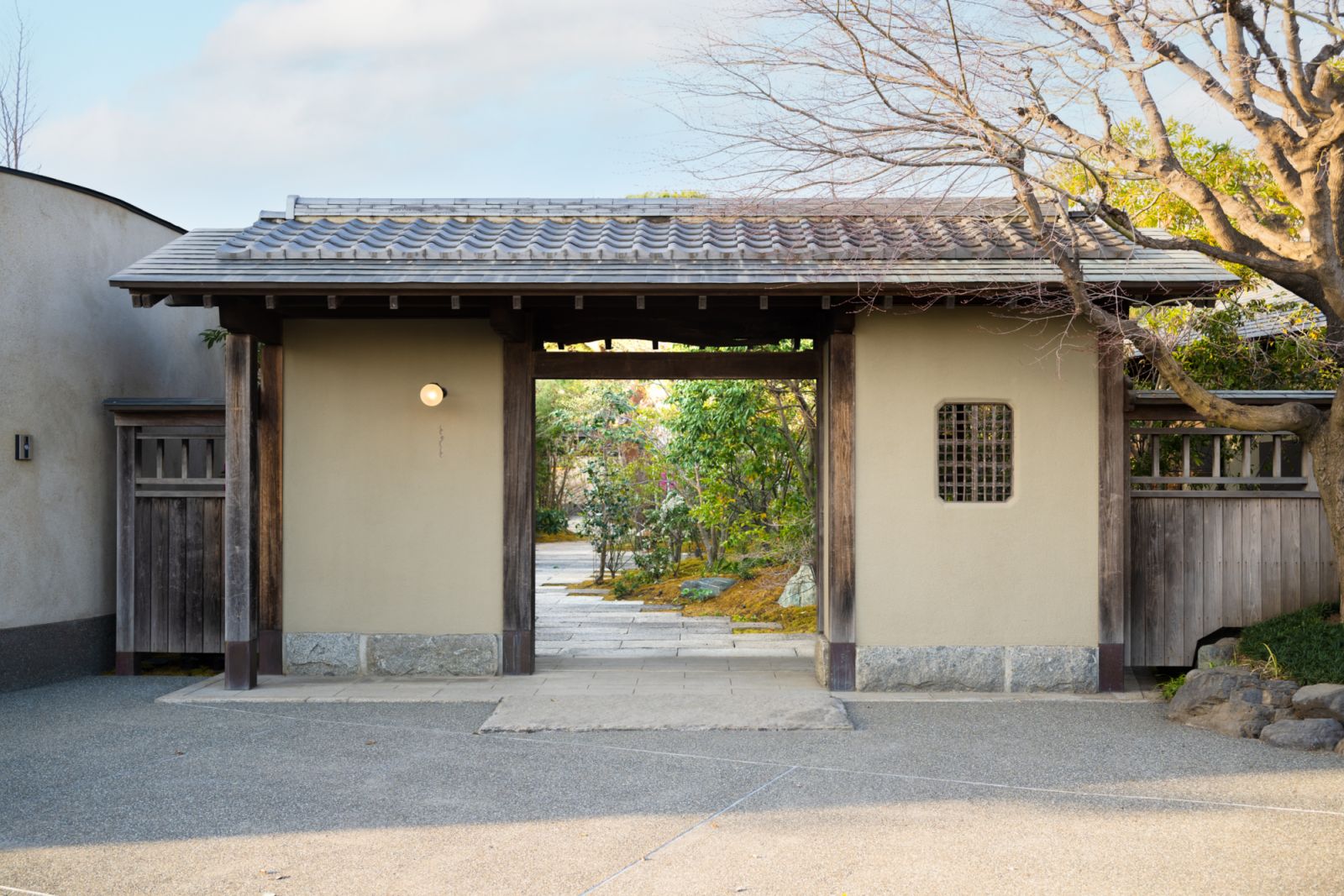 Main gate at Auberge Tokito