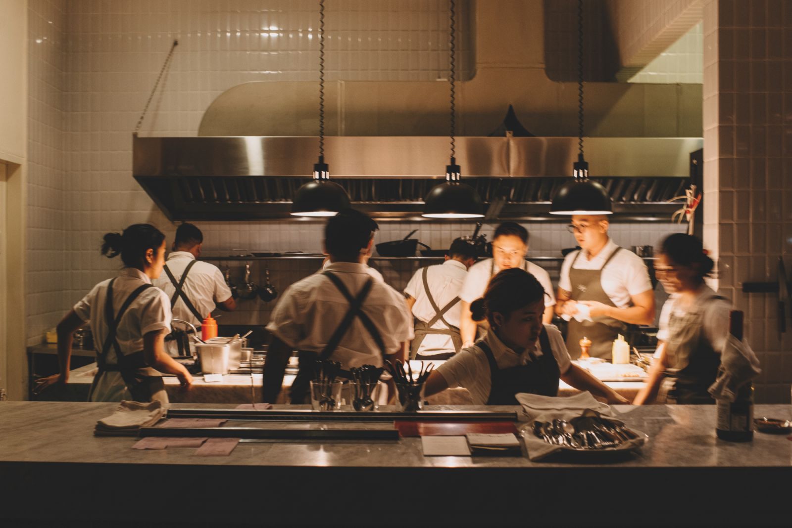 Kitchen at Lulu Bistrot