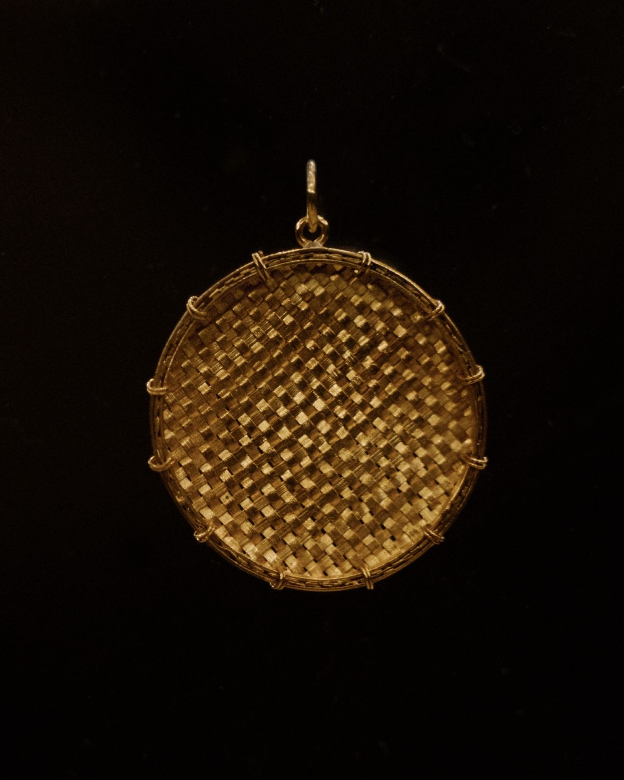 Golden Woven Bilao by Adam Pereyra & Oslog (Photo: Karl King Aguña)