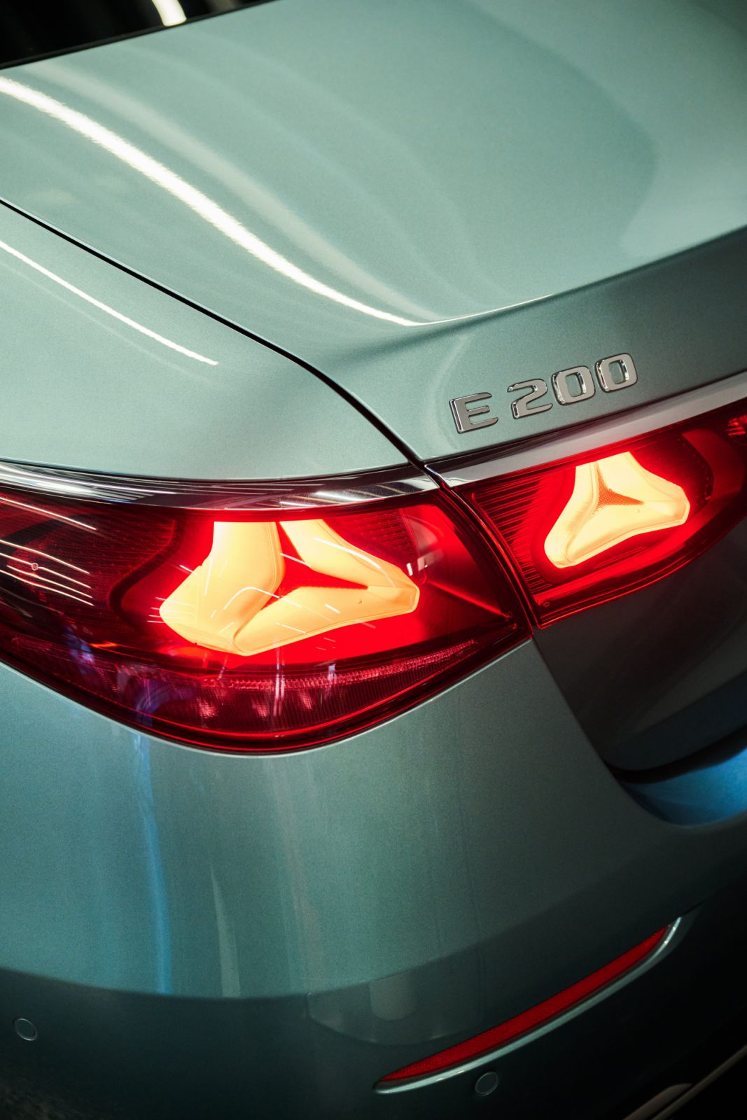 The innovative design of the split taillights on the Mercedes-Benz E-Class W204 emphasises the width of the rear (Photo: Zed Leets/Tatler Hong Kong)