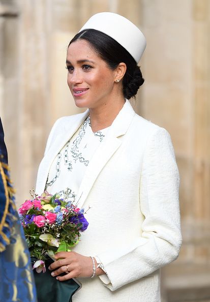 LONDON, ENGLAND - MARCH 11: Meghan, Duchess of Sussex attends the Commonwealth Day service at Westminster Abbey on March 11, 2019 in London, England. (Photo by Karwai Tang/WireImage)