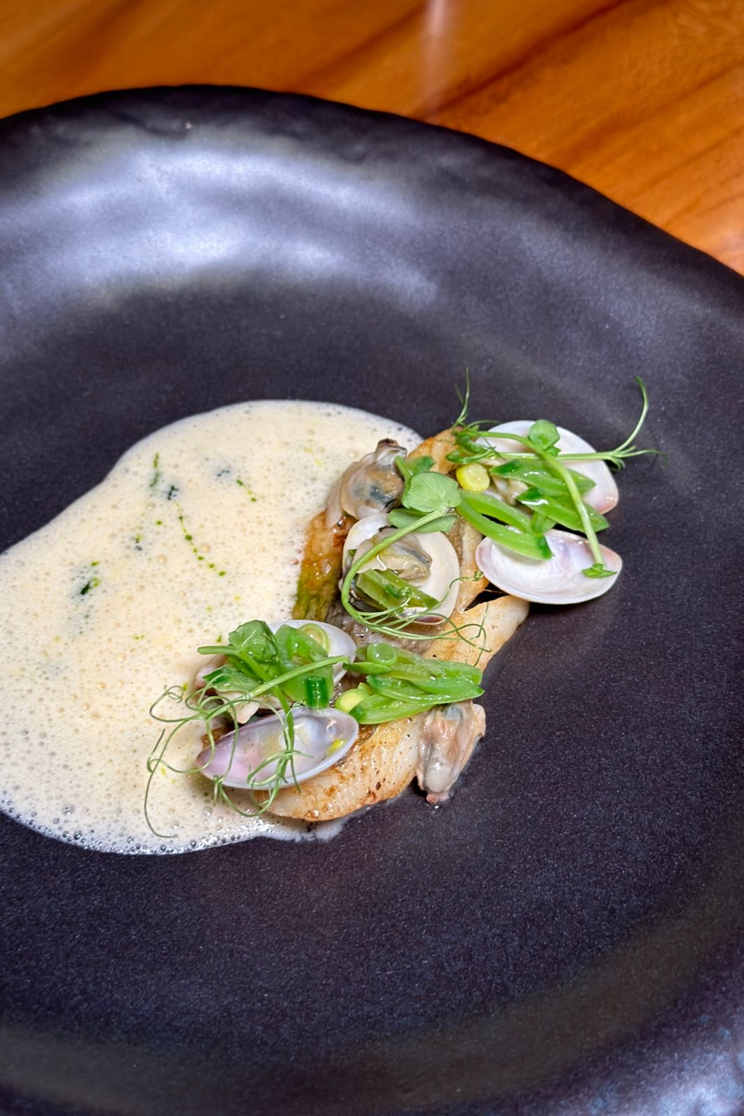 Pop-up restaurant Miko Calo at Shangri-La Makati: Saint Pierre with buro foam