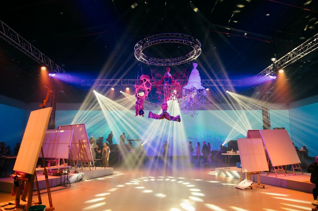 The stage at SearchMindscape's Immersive Art 2024