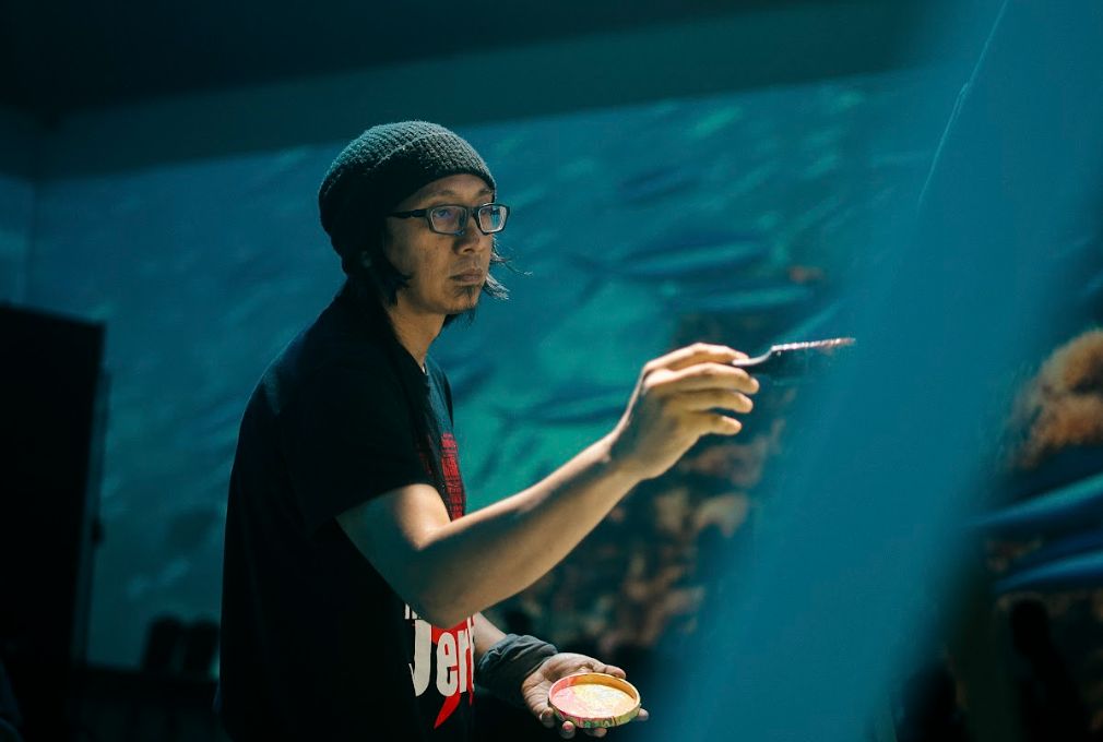 Artist AG Saño at SearchMindscape's Immersive Art